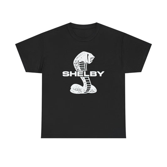 Shelby Graphic T Shirt Retro Ford Mustang Logo Vintage Unisex Heavy Cotton Tee