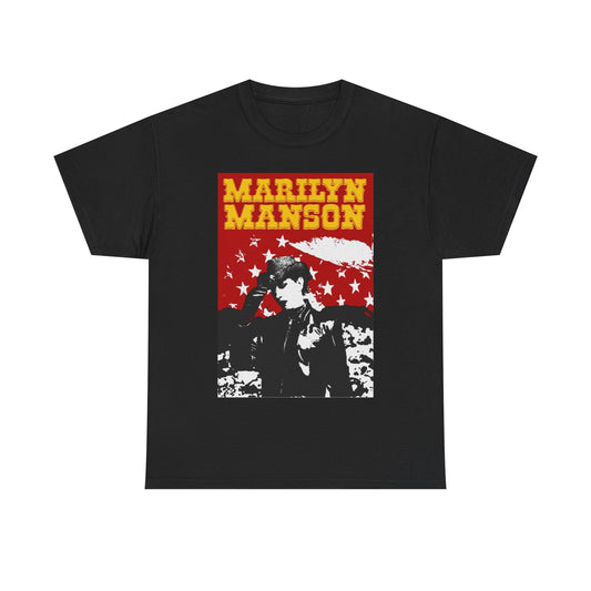 Marilyn Manson T-shirt vintage metal graphic Unisex Heavy Cotton Tee retro 90s