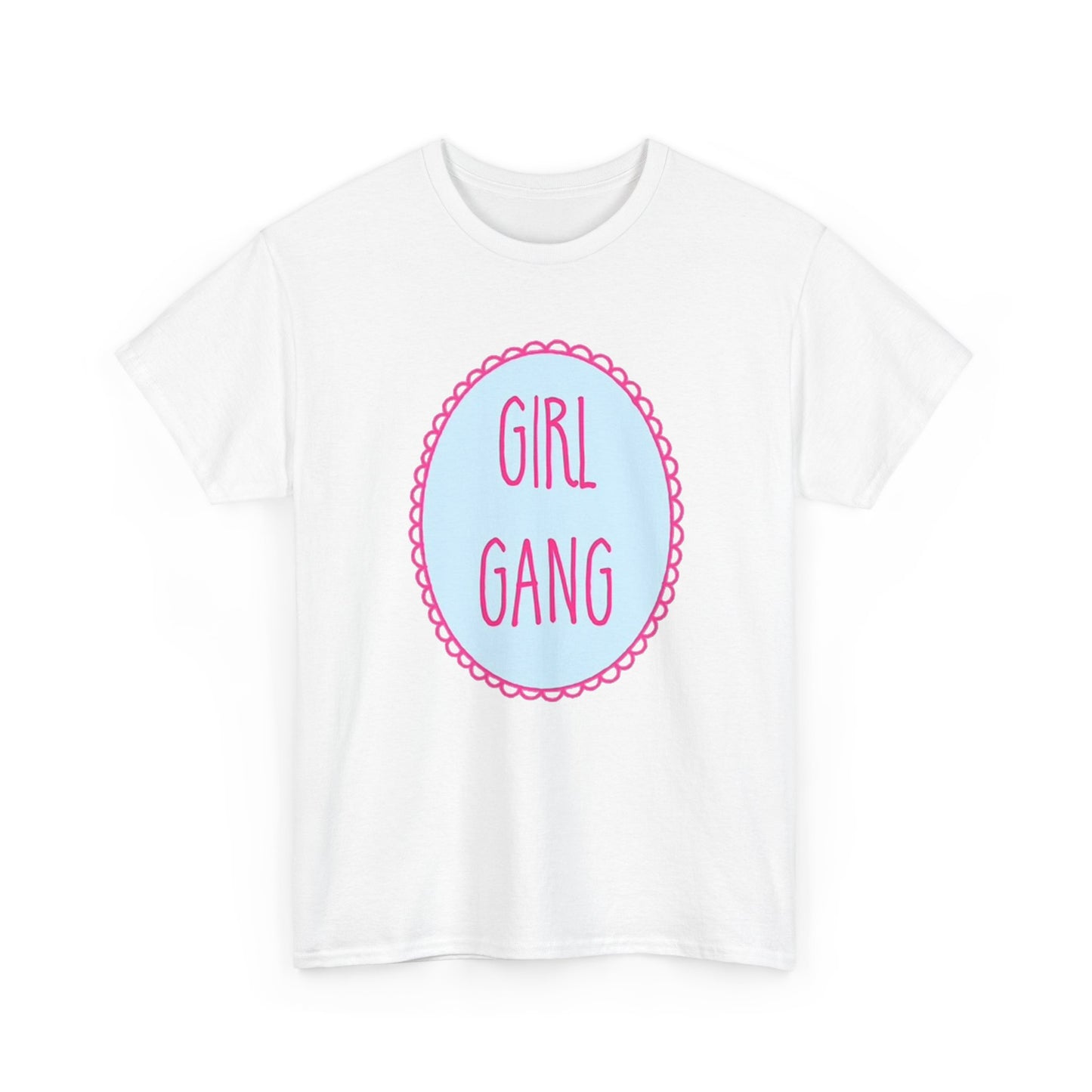 Girl Gang T Shirt Baby Shower Reveal Graphic Unisex Heavy Cotton Tee