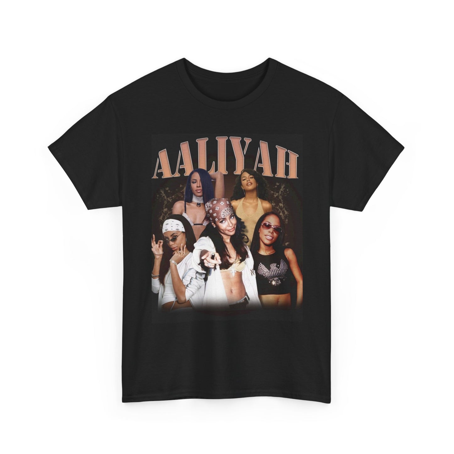 Aaliyah Graphic T Shirt Vintage Unisex Heavy Cotton Tee 90s Retro