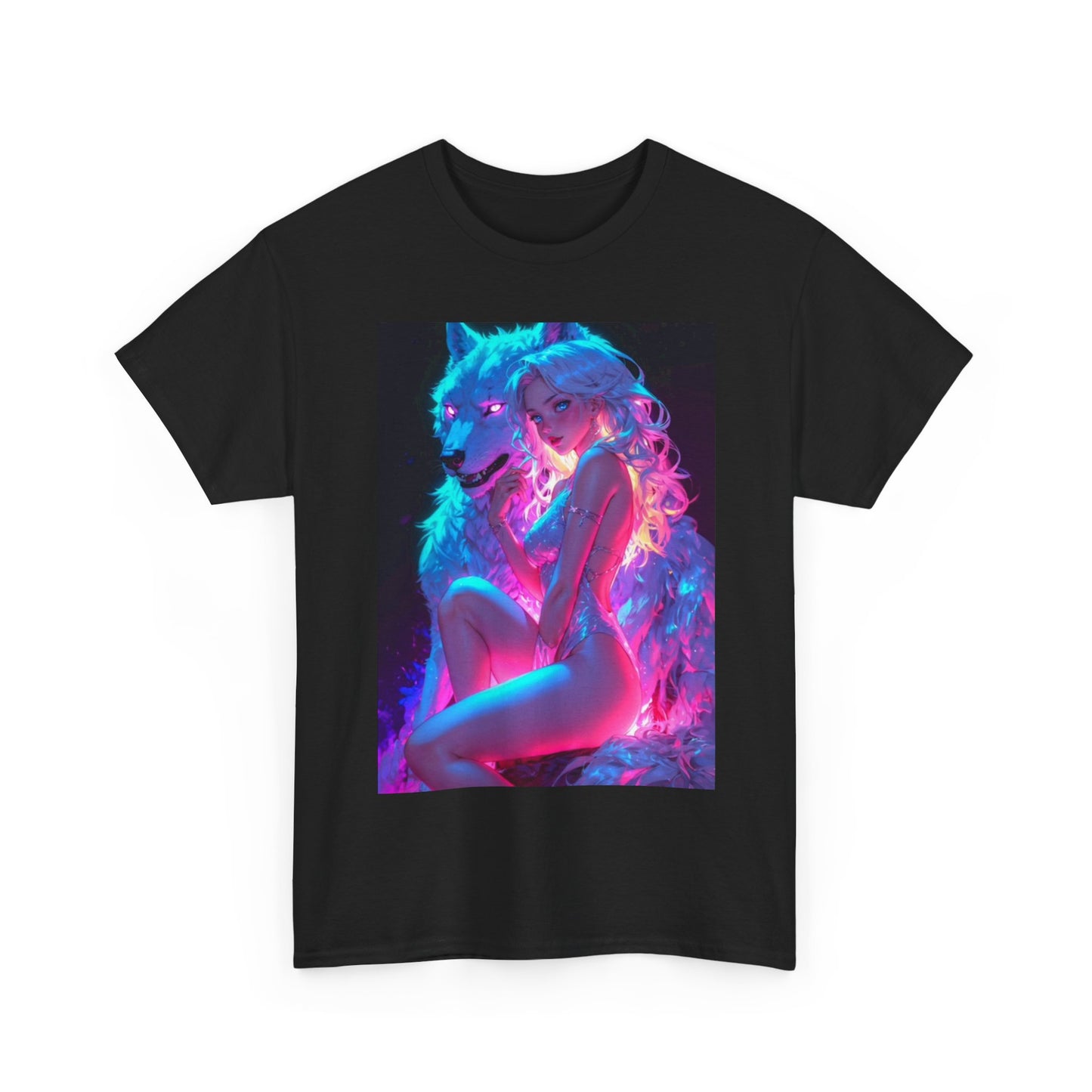 Waifu Anime T-shirt Girl Graphic Cartoon Retro Gaming Unisex Heavy Tee Gamer 3