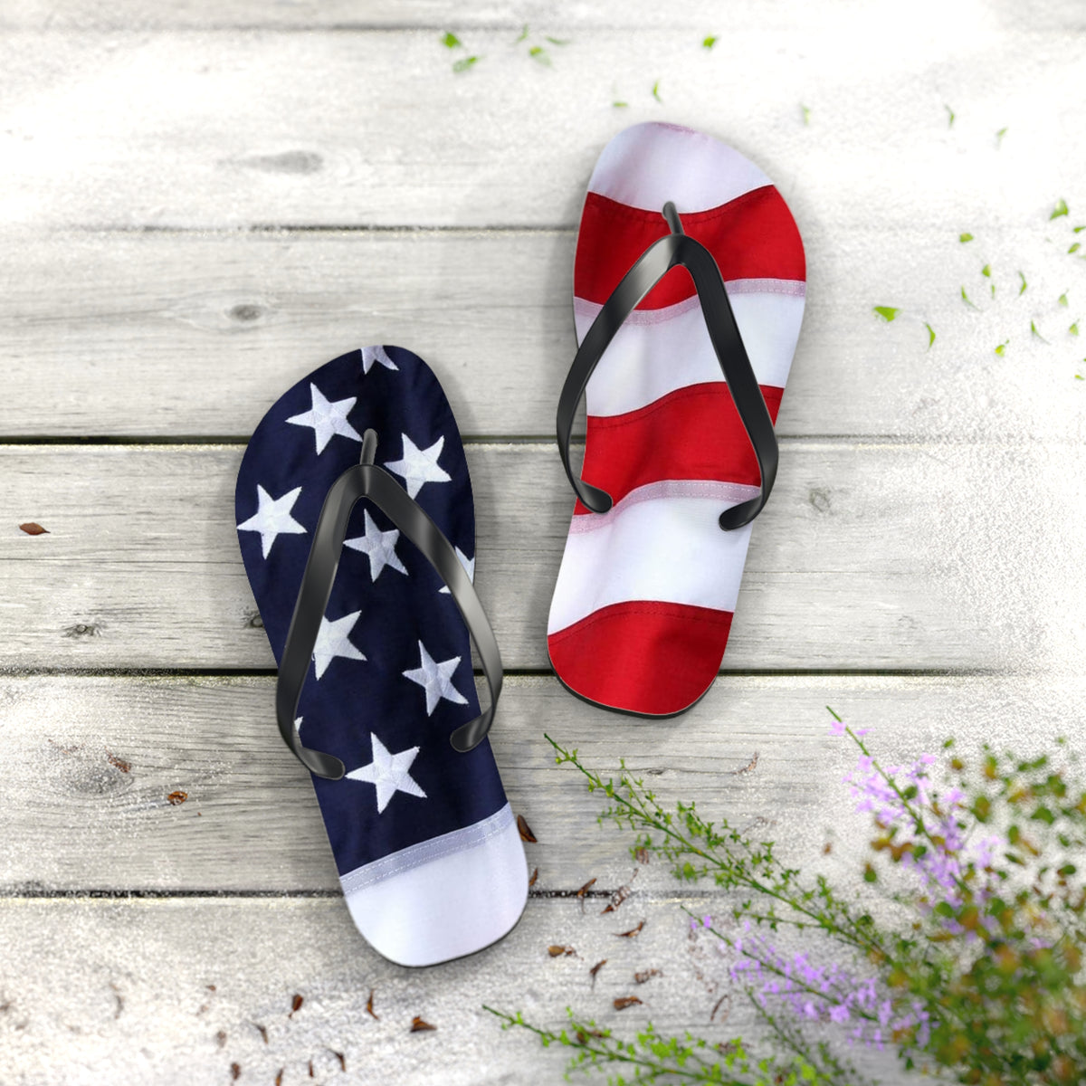 American Flag Flip Flops, Sandals Slides, Summer Footwear, Brand New
