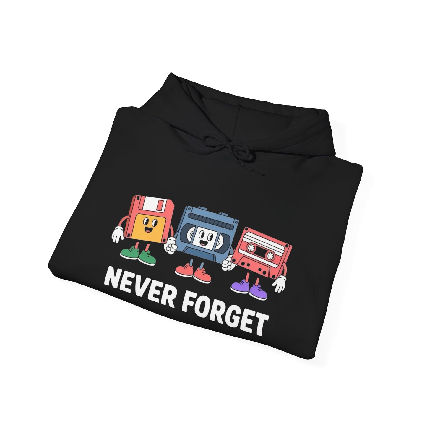 Vintage Electronics Funny Never Forget Graphic Hoodie Heavy  Hooded Sweatshirt