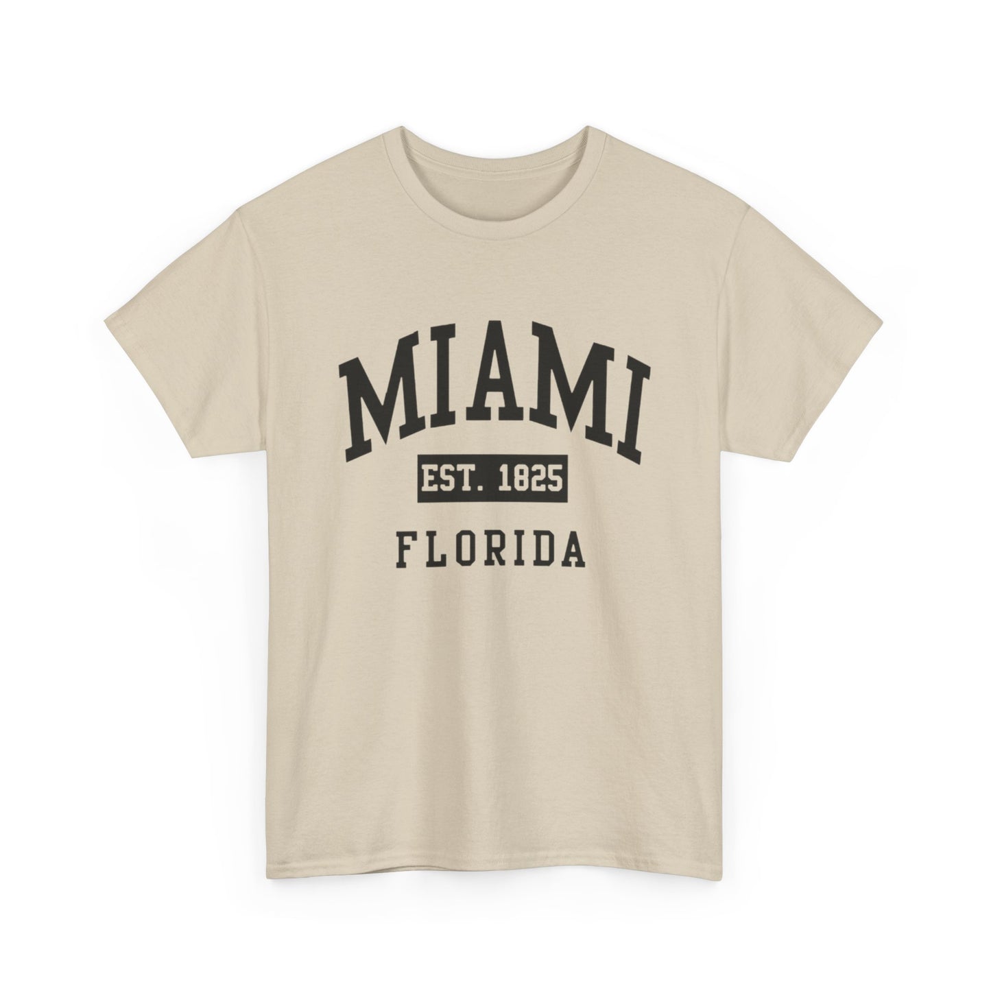 Miami Vintage Graphic T Shirt NEW Unisex Heavy Cotton Tee
