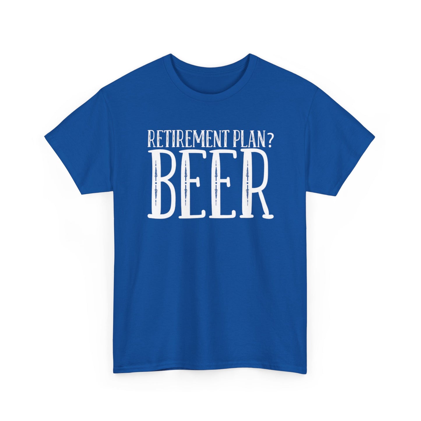 Retirement Plan Beer T Shirt Funny Graphic Cold Beer Retro Jokes Unisex