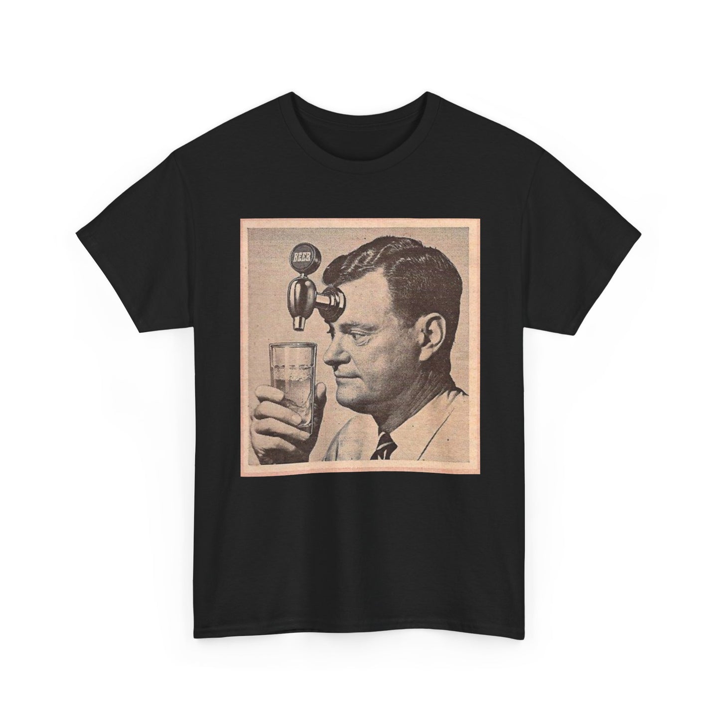 Funny Beer Tap T Shirt Unisex Heavy Cotton Tee Gift