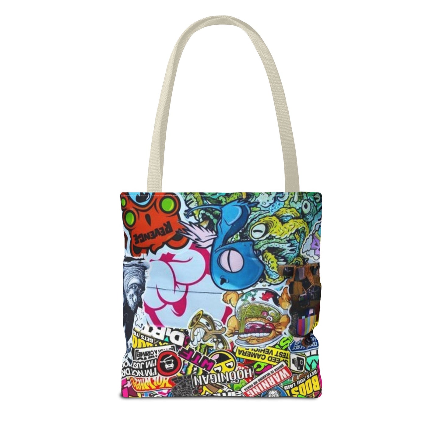 Stickers Skateboarding All Over Print BRAND NEW Purse Pocketbook,Travel Tote Bag