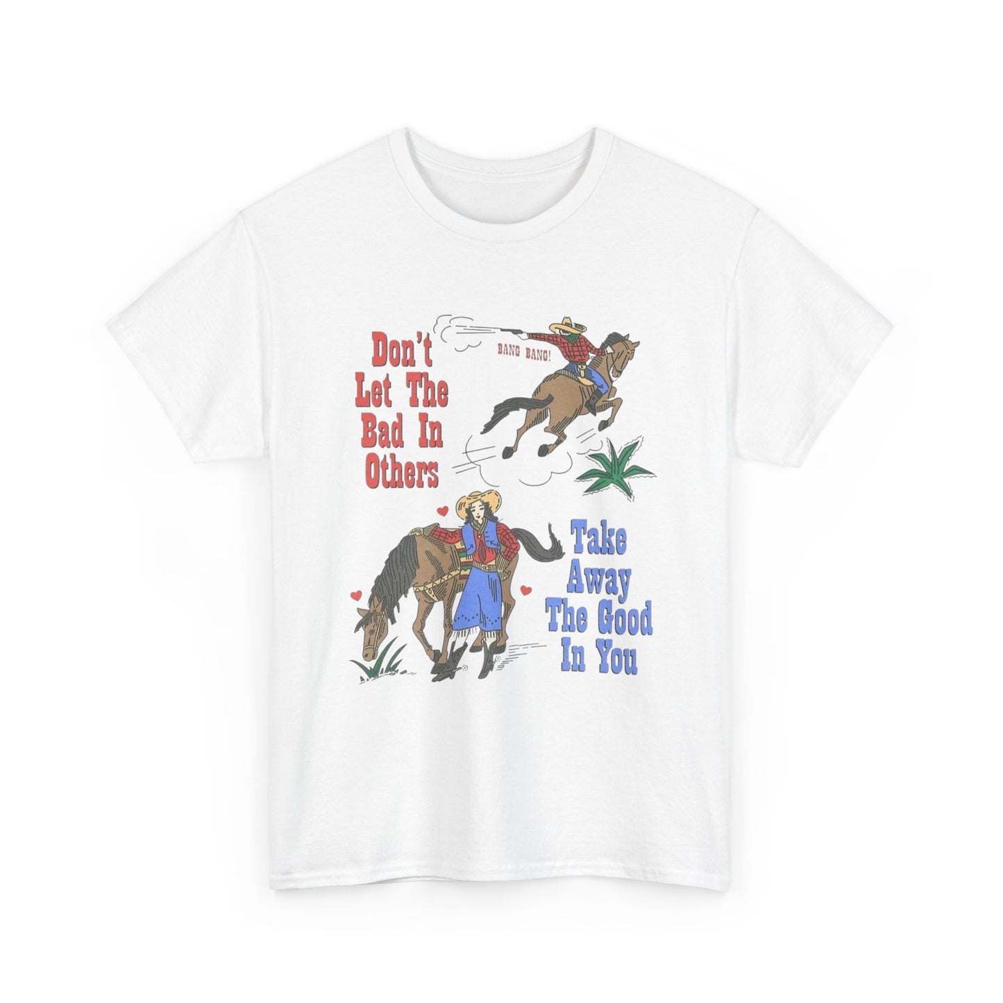 Cowboy Western Rodeo 90s Vintage Graphic T Shirt Unisex Heavy Cotton Tee
