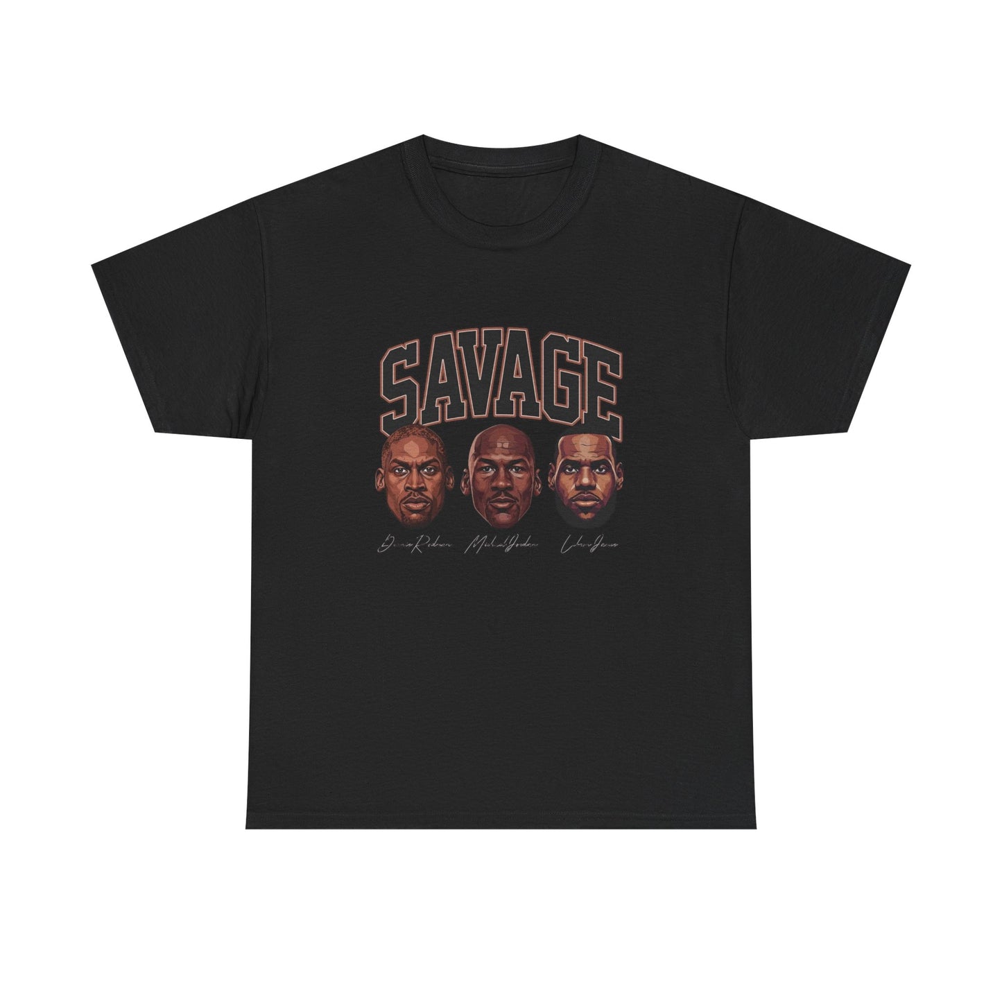 Savage Basketball Legends Graphic T Shirt NEW Adult Regular Heavy Cotton Tee