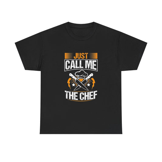 Just Call Me The Chef Graphic T-Shirt Cotton Tee New Gift Vintage