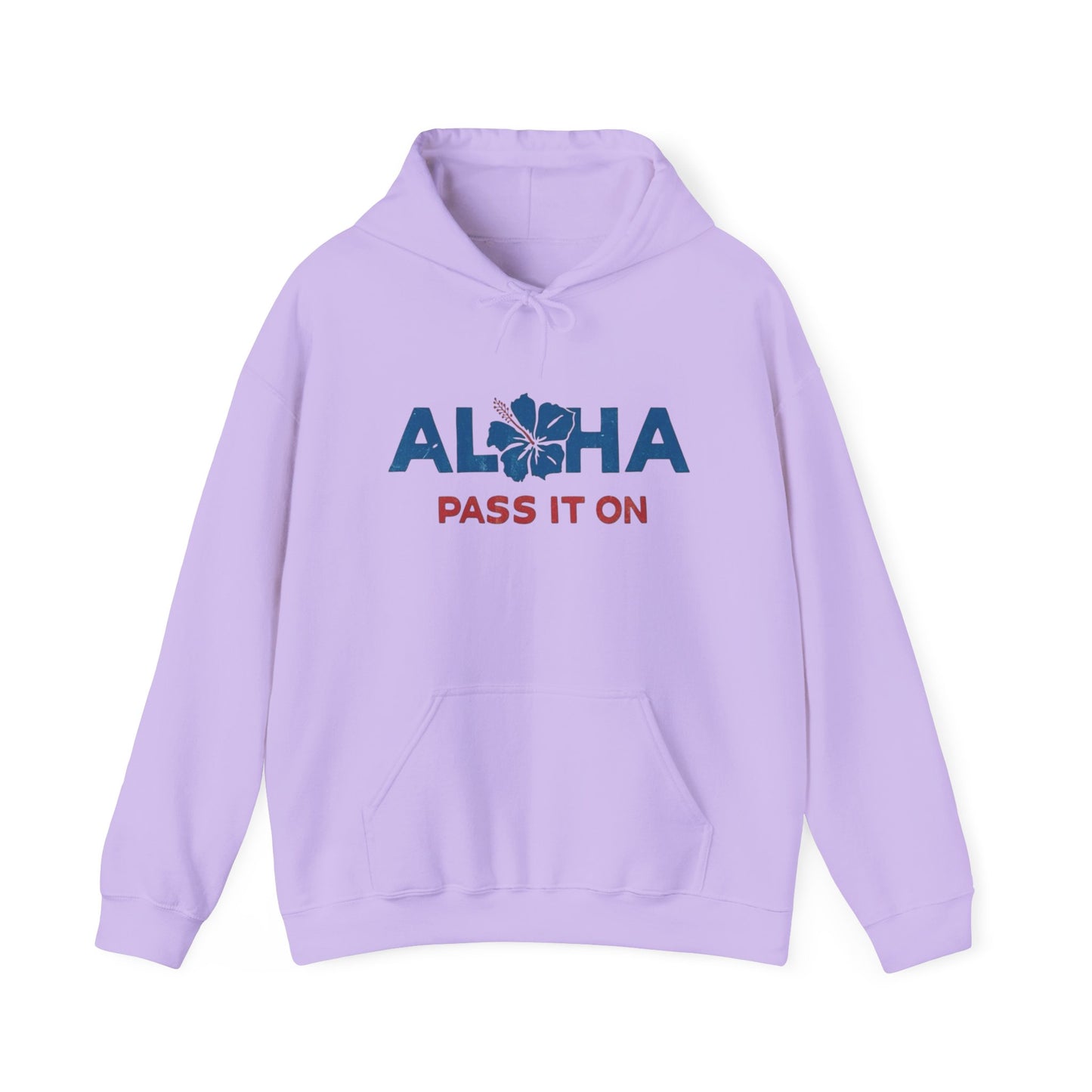 Aloha Pass It On Hawaii Graphic Hoodie Unisex Heavy Blend™ Hooded Sweatshirt