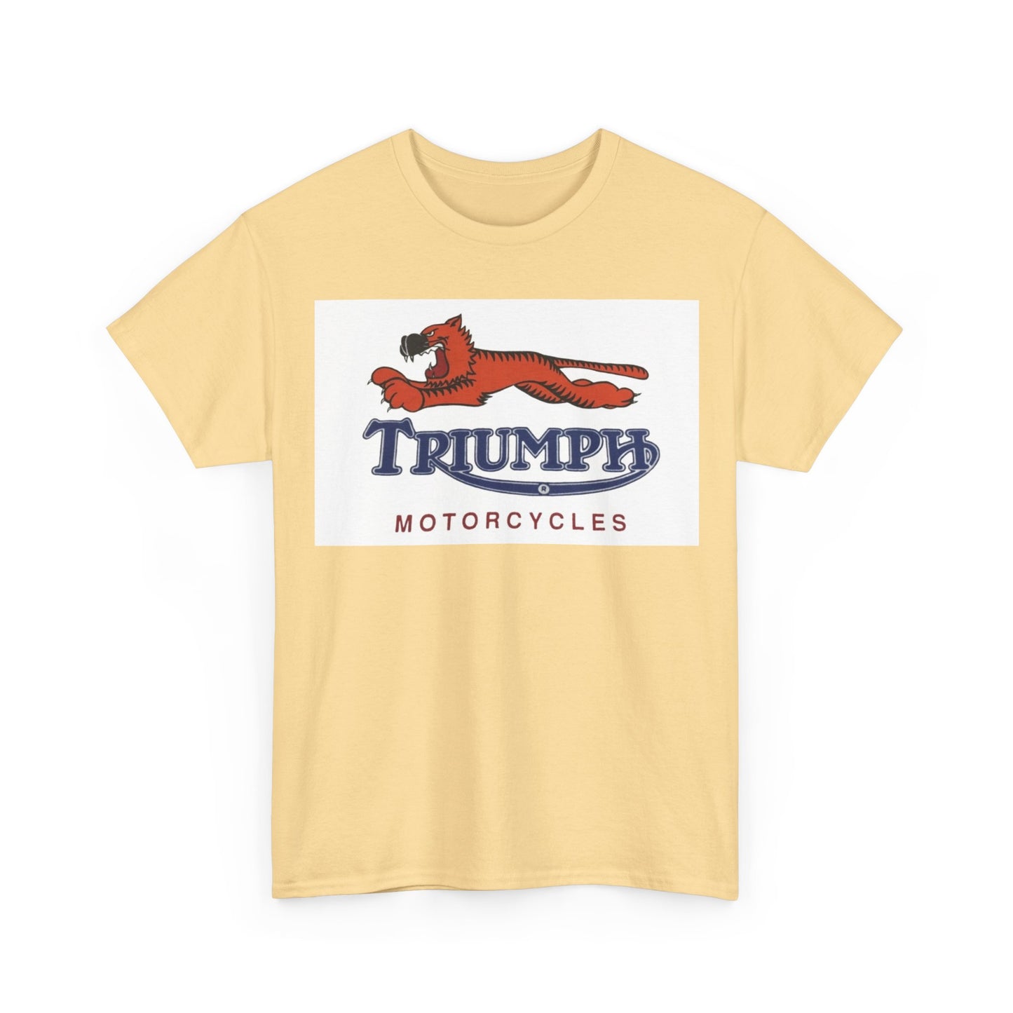Triumph T-shirt vintage motorcycles nostalgia Tiger Unisex Heavy Cotton Tee