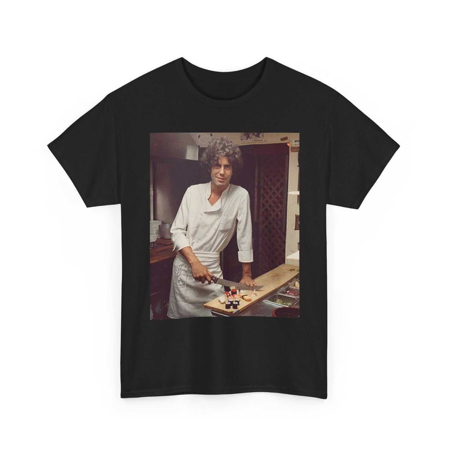 Anthony Bourdain Shirt Vintage New York Chef Legend Unisex Heavy Cotton Tee