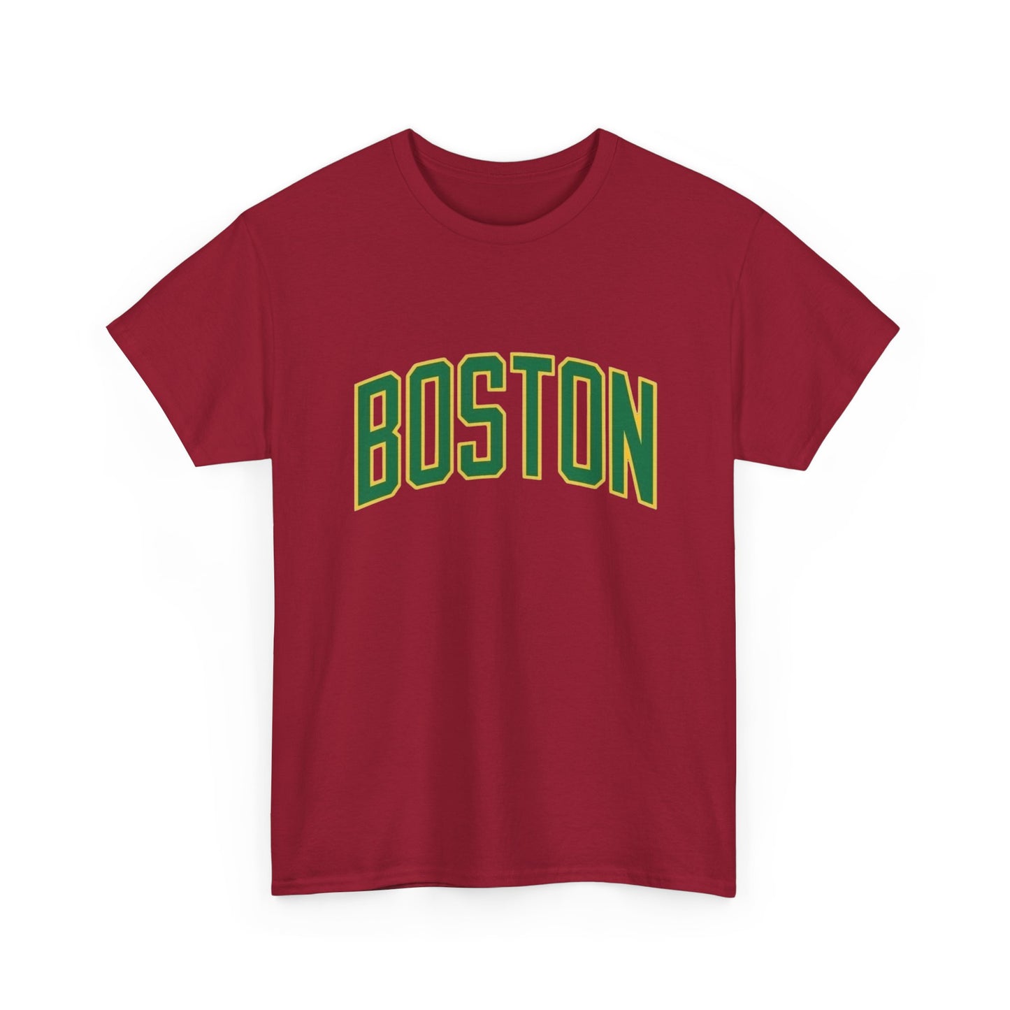 Boston Logo Sports Graphic T Shirt NEW Unisex Heavy Cotton Tee