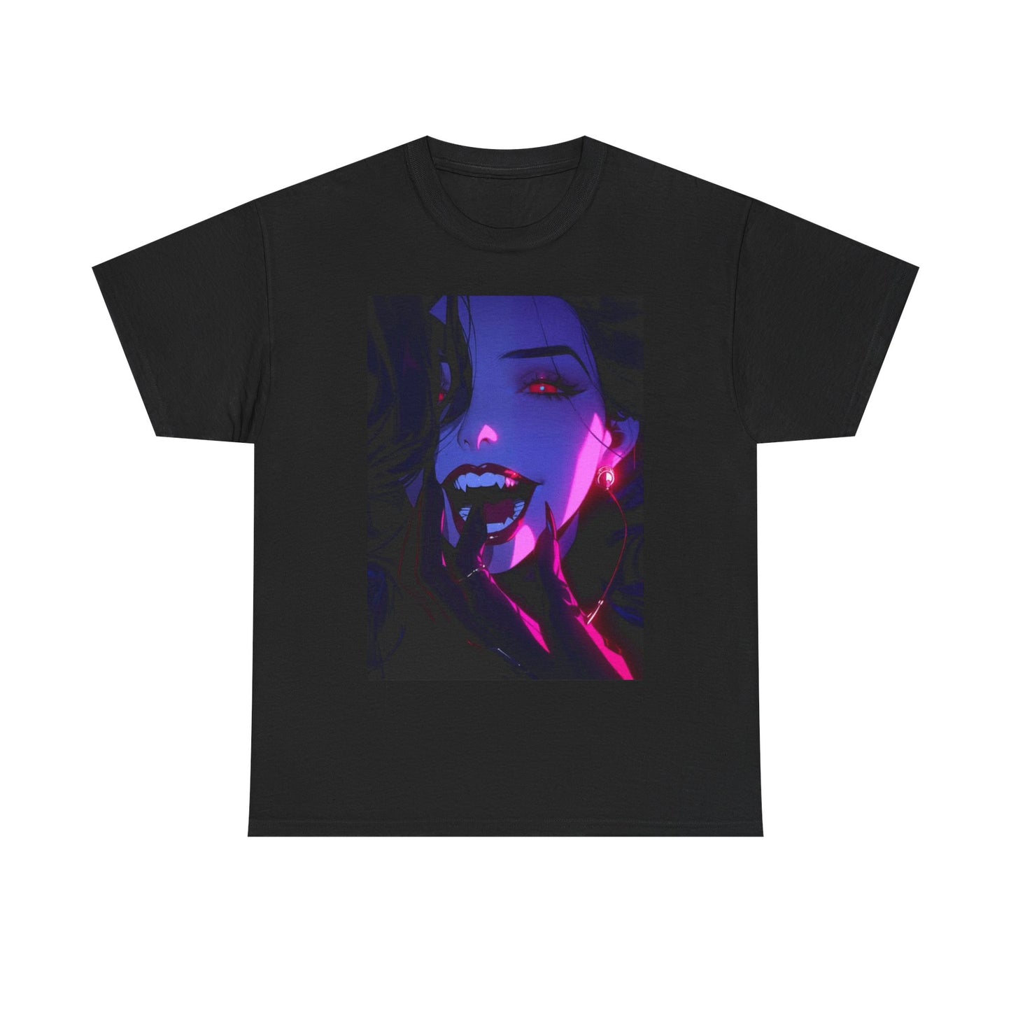 Waifu Anime T-shirt Girl Graphic Cartoon Retro Gaming Unisex Heavy Tee Gamer 8
