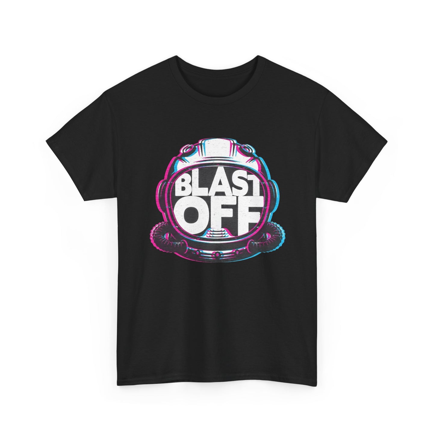 Blast Off Graphic T Shirt Unisex Heavy Cotton NEW Tee