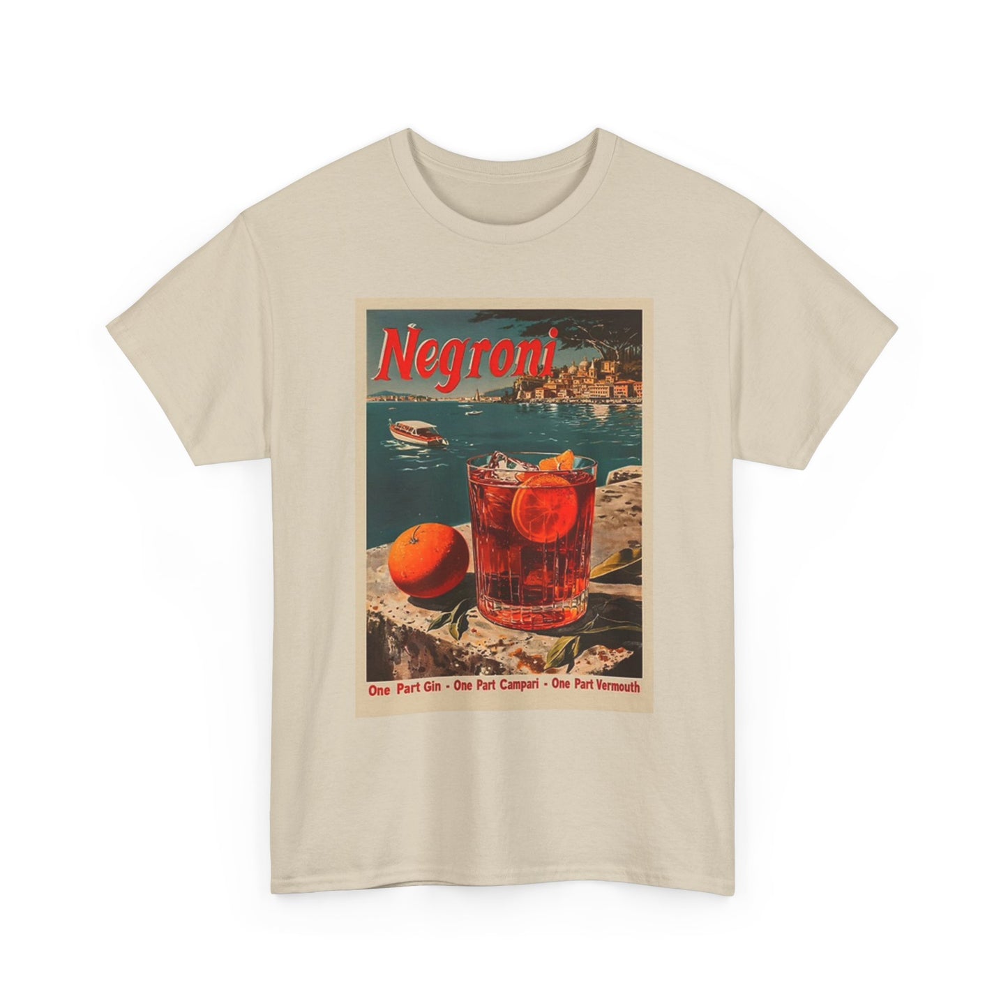 Negroni Poster Bar T Shirt BRAND NEW Apparel Unisex Graphic Tee USA