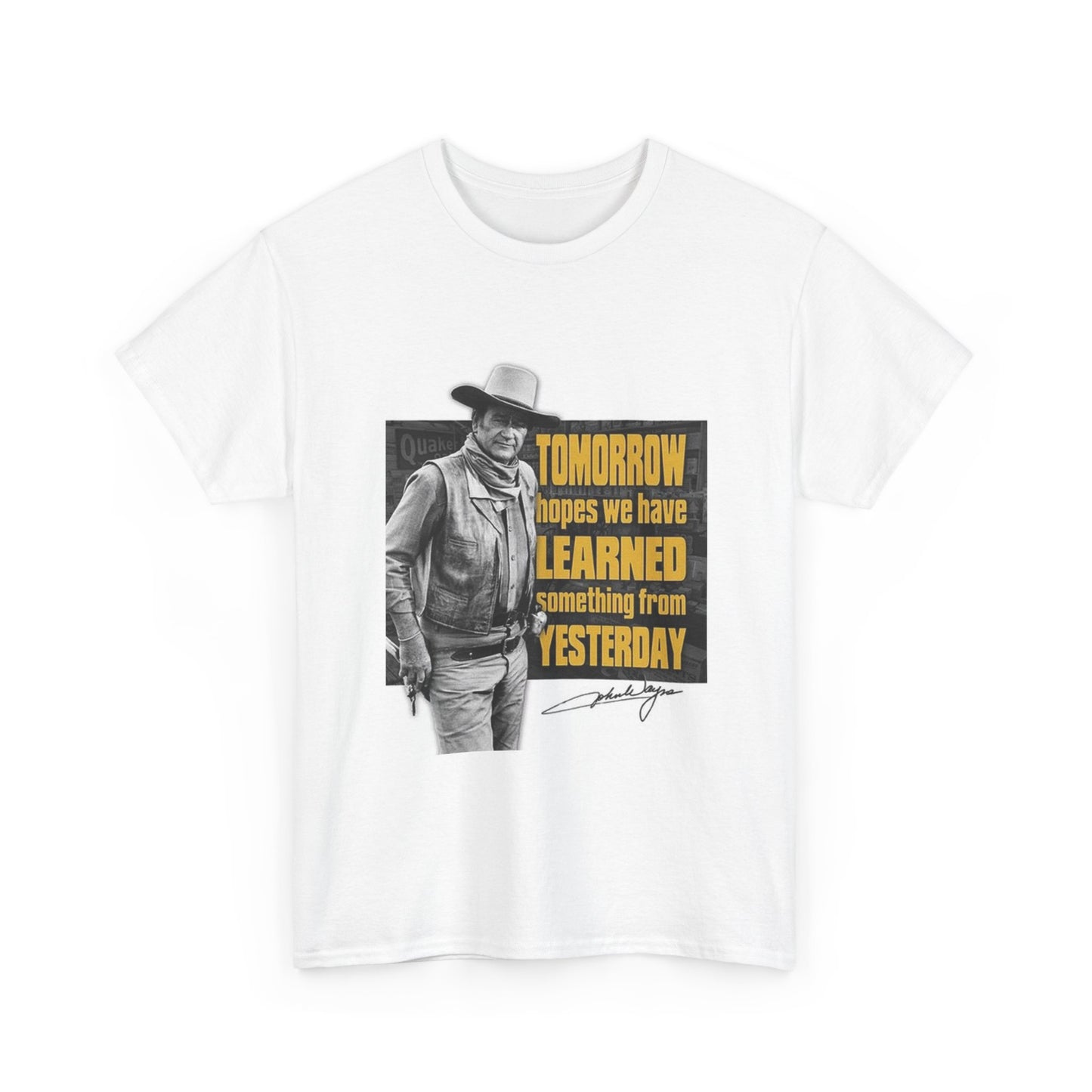 John Wayne Shirt Retro Cowboy Movie Poster Unisex Heavy Cotton Tee