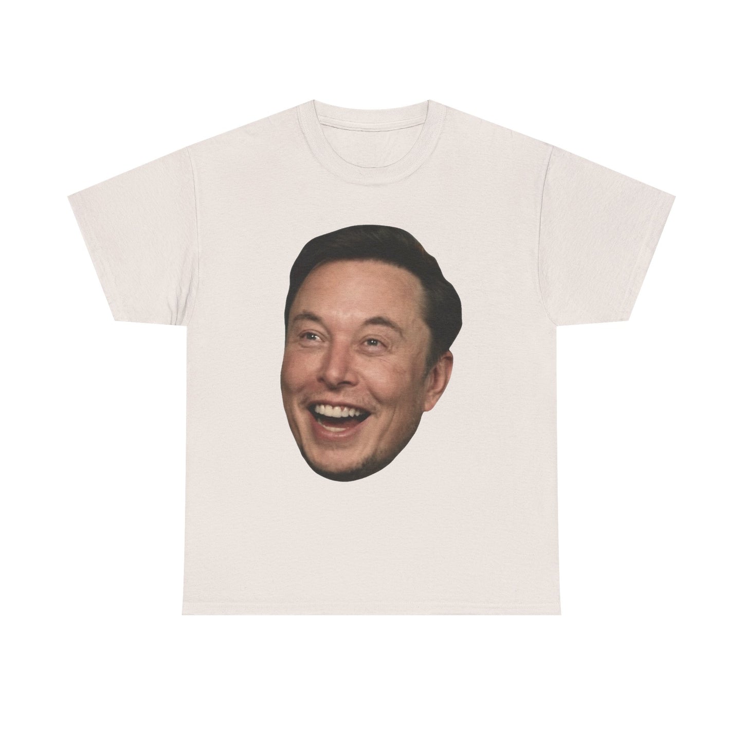 Elon Musk Graphic T Shirt Big Head Funny Poster Tesla Unisex Heavy Cotton Tee