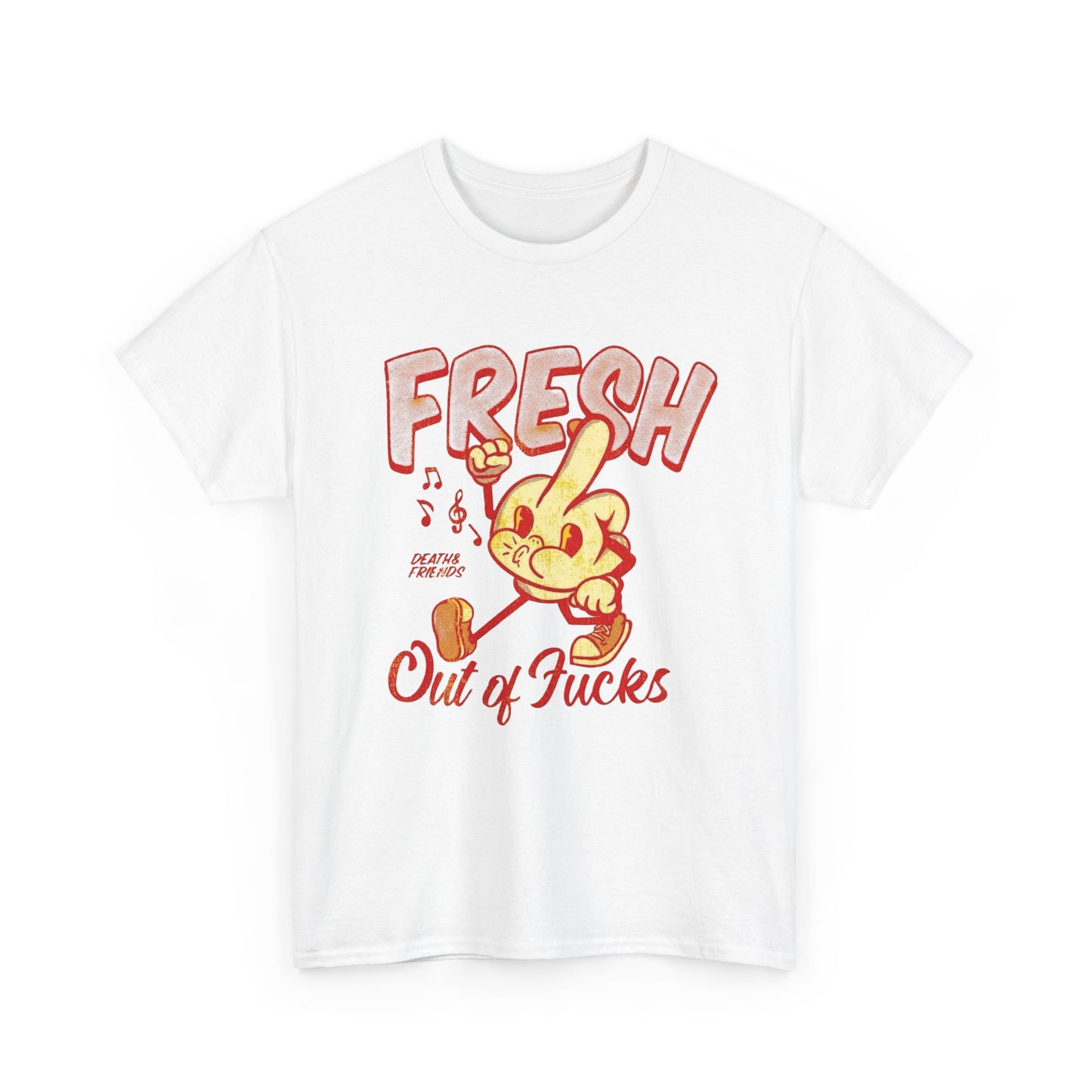 Fresh Out Of Cares Graphic T Shirt NEW Adult Unisex Heavy Cotton Tee