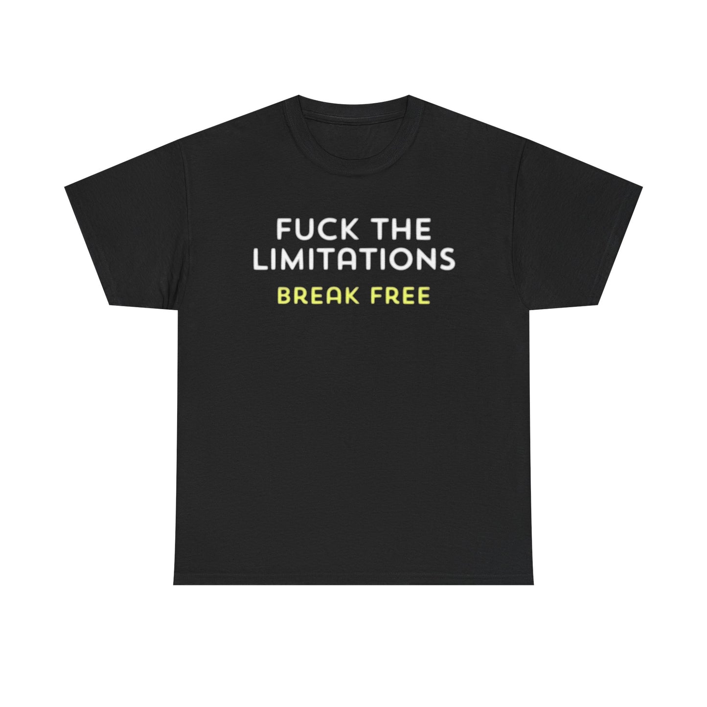 Forget The Limitations Graphic T Shirt Motivation Hard Work Unisex Heavy Cotton