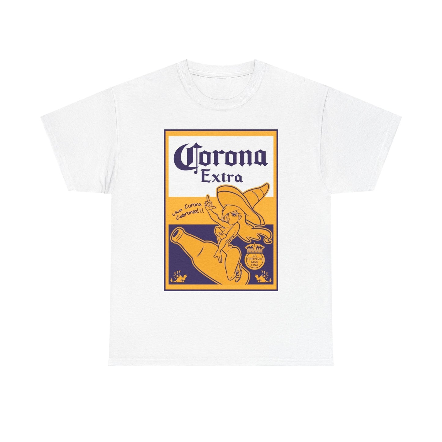 Corona Extra Beer Logo Graphic T Shirt S-5XL Unisex Heavy Cotton Tee