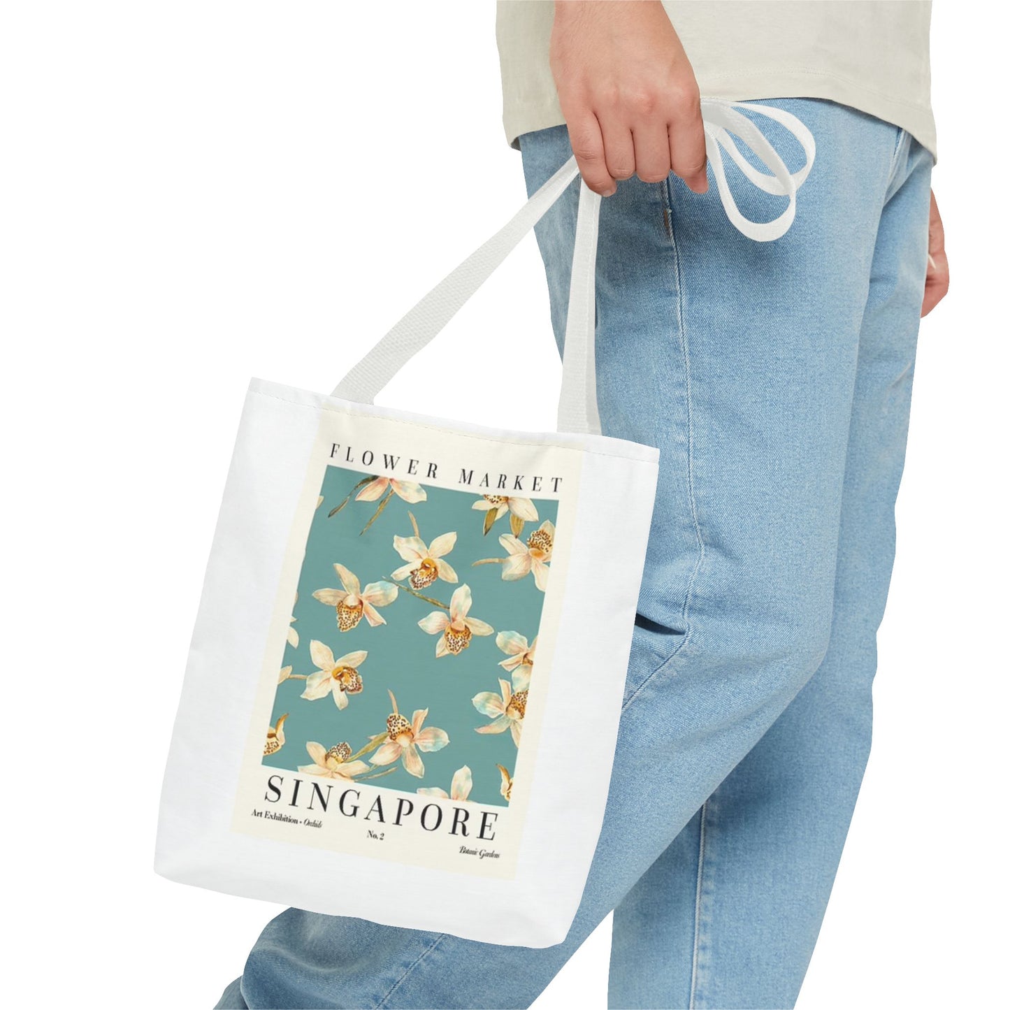 Flower Market Singapore BRAND NEW Tote Bag (AOP)