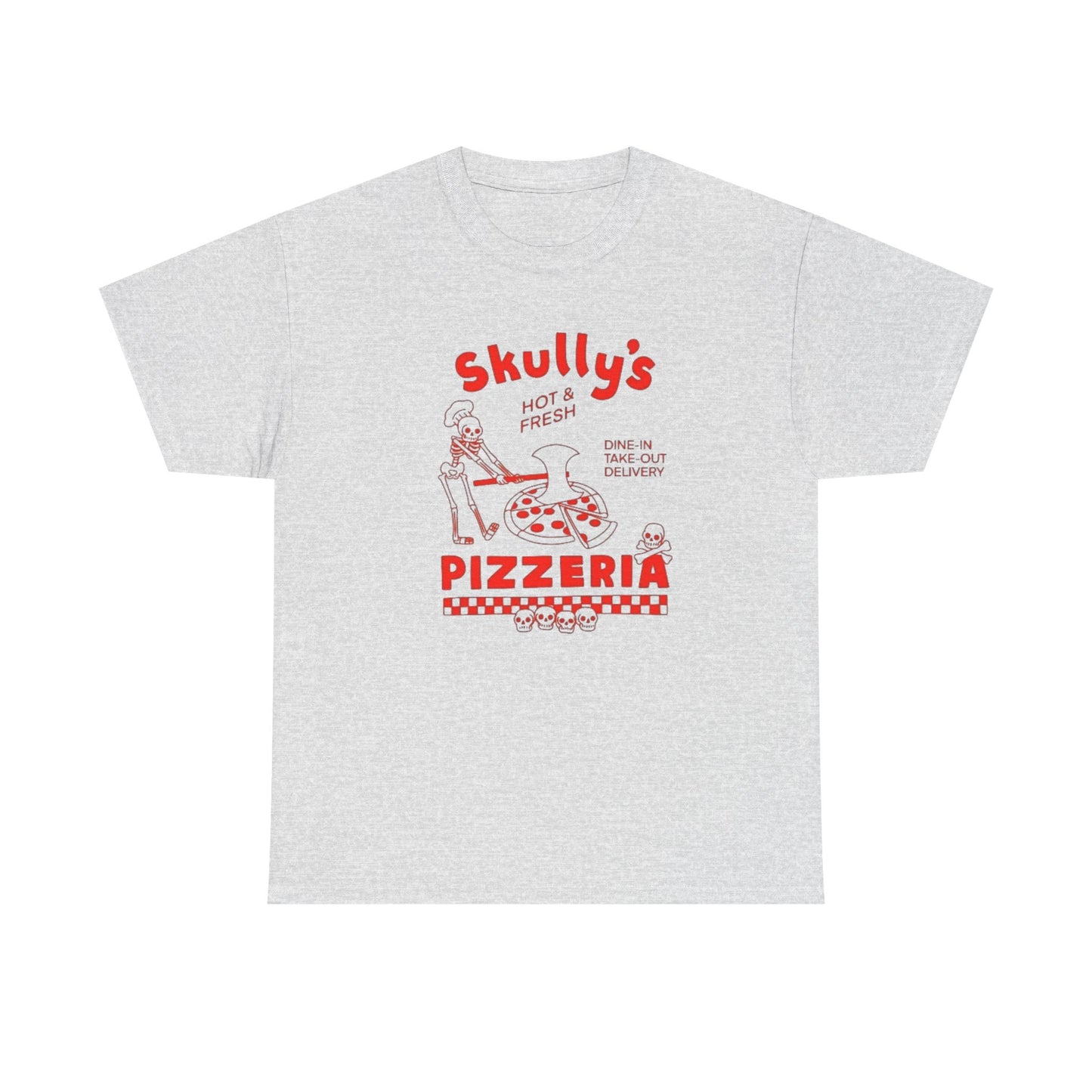 Skullys Pizzeria Graphic T Shirt NEW Heavy Cotton Tee