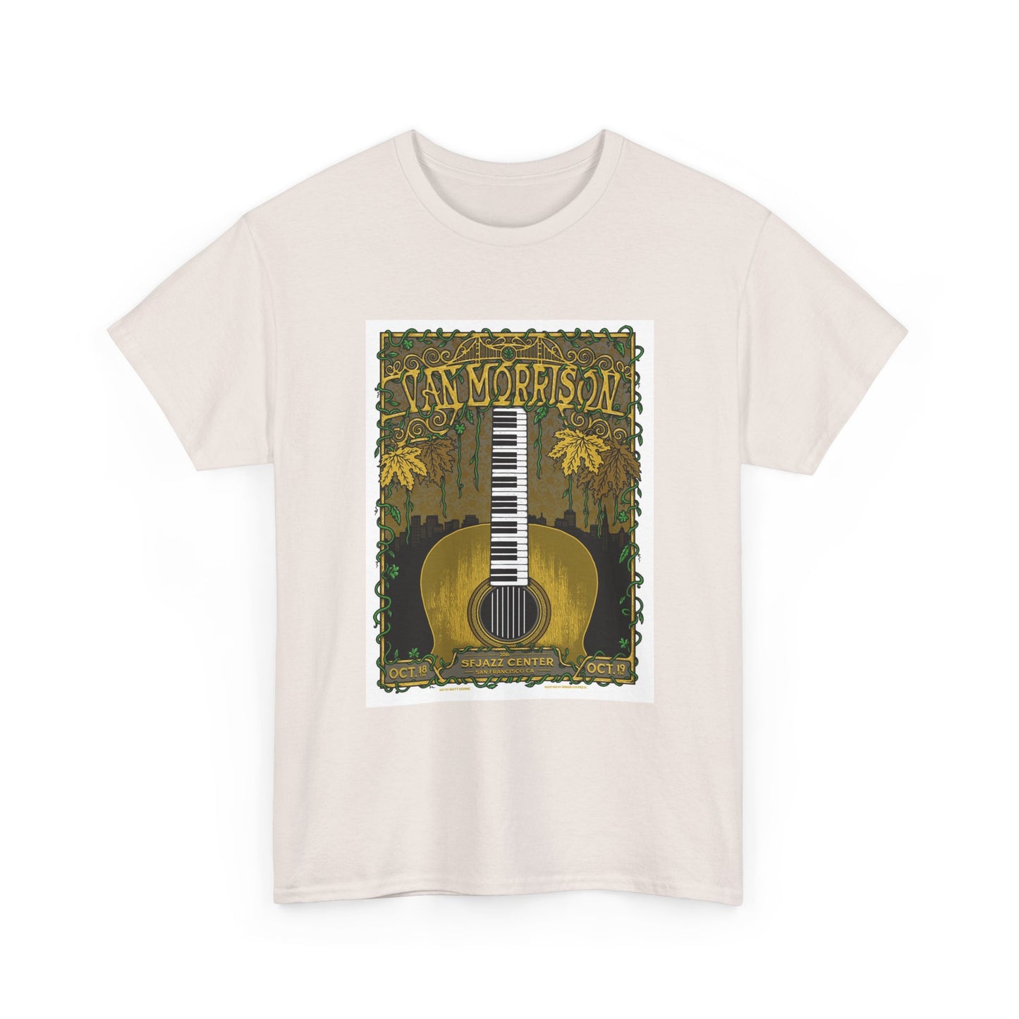 Van Morrison Tshirt Classic Rock Merch Graphic Retro Unisex Heavy Cotton Tee