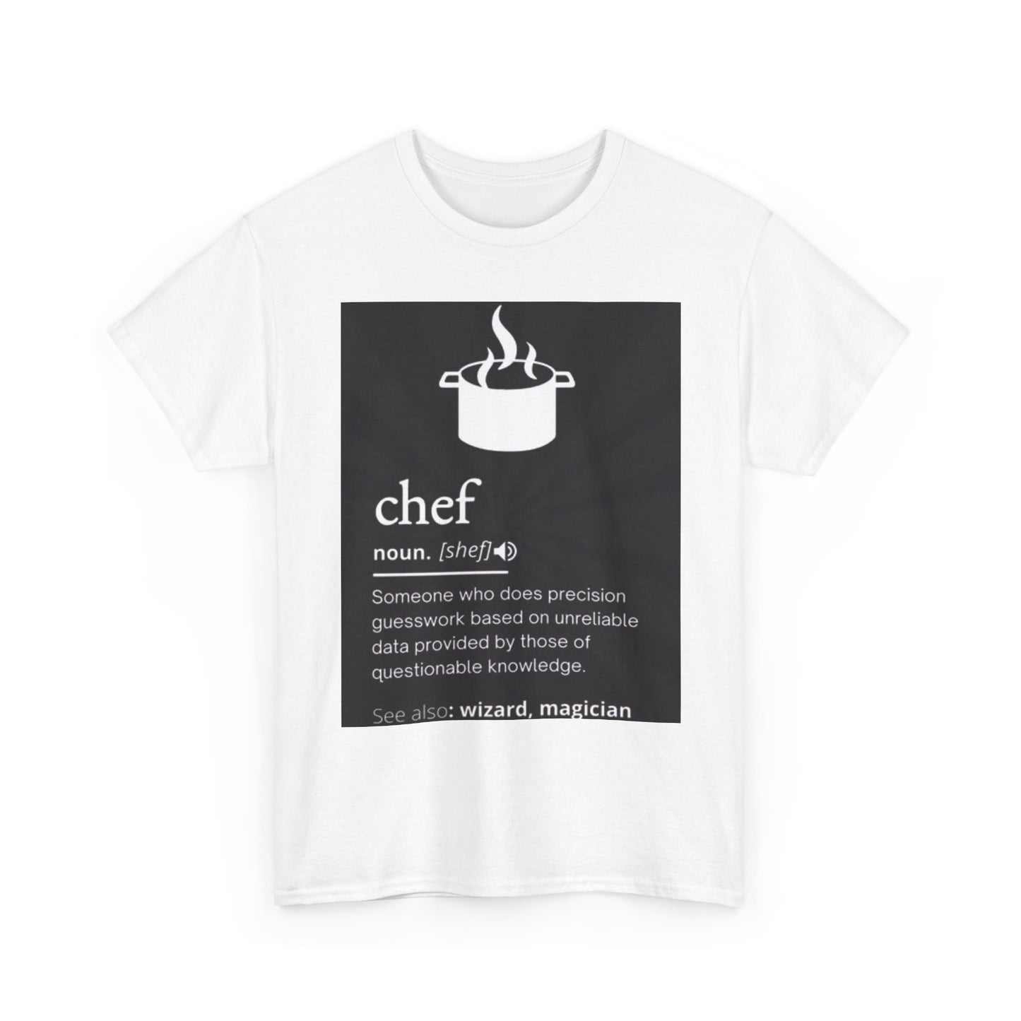 Chef Definition Graphic T Shirt Funny Kitchen Sous Chefs Catering Unisex