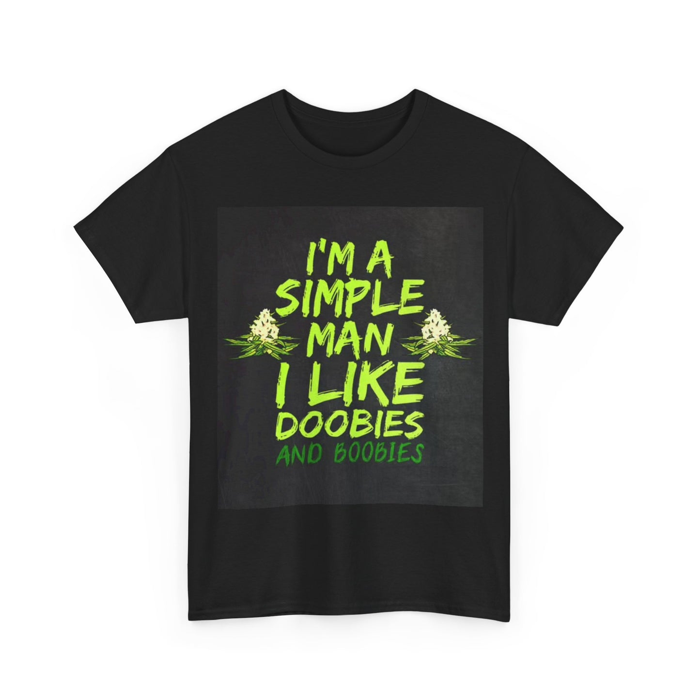 Doobies and Boobies Tshirt Funny Weed Perfect gift Unisex Heavy Cotton Tee