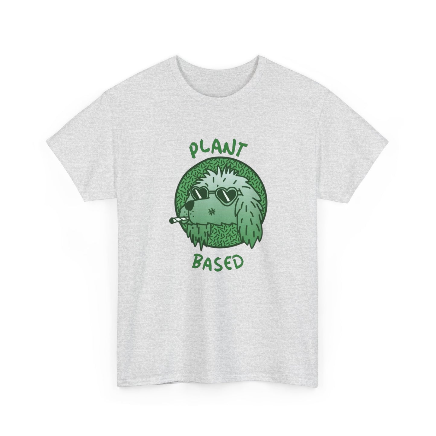 Plant Based Marijuana Funny T-Shirt NEW Gift Unisex Heavy Cotton Tee