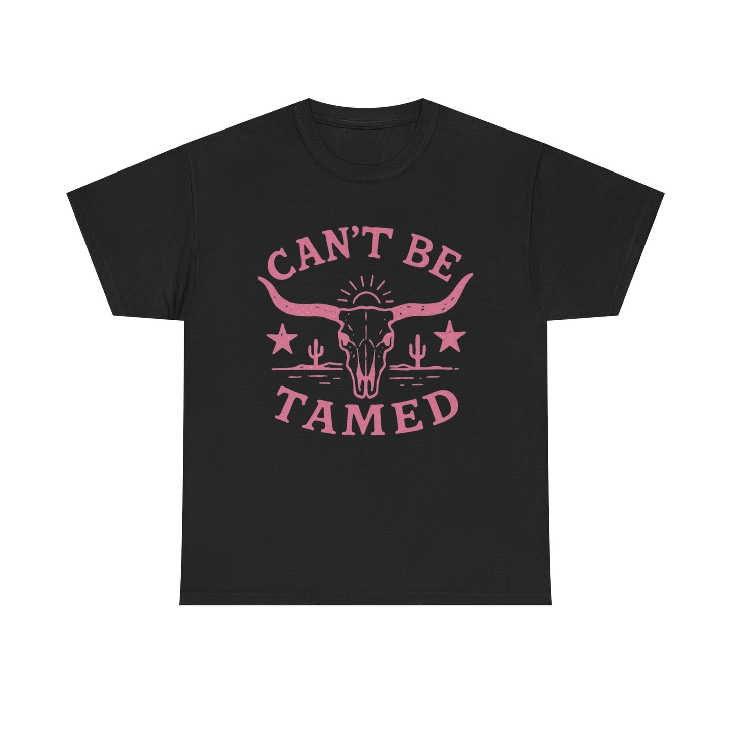 Cant Be Tamed Cowgirl Graphic T Shirt ALL SIZES Tee Unisex Heavy Cotton