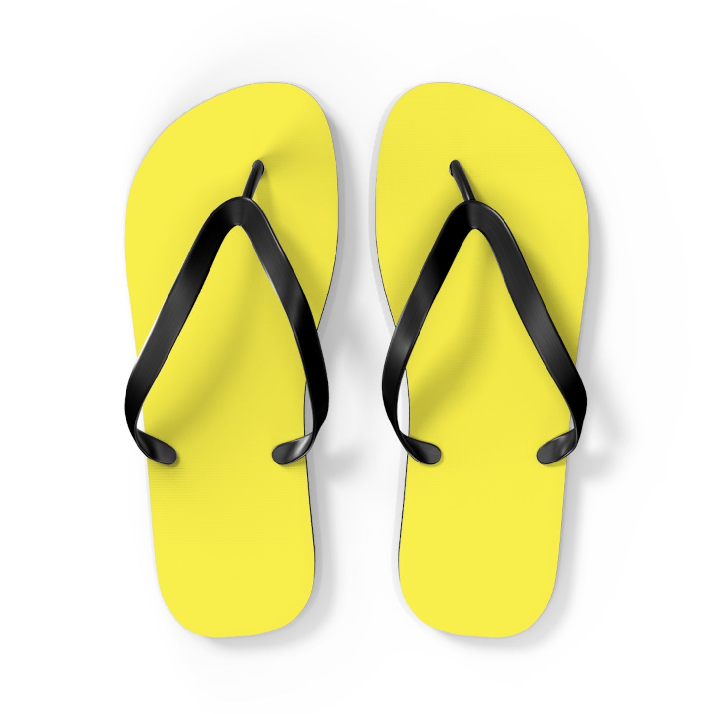 Neon Yellow Flip Flops, Sandals Slides, Summer Footwear, Brand New