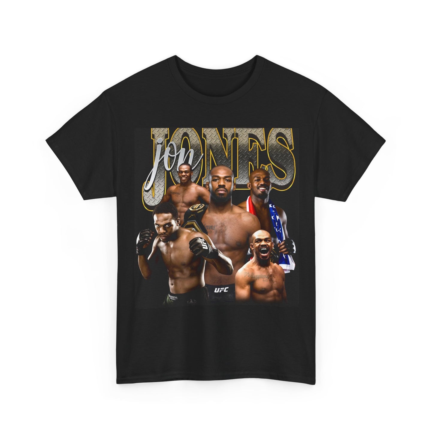 Jon Jones Graphic T Shirt Vintage UFC Retro Unisex Heavy Cotton Tee
