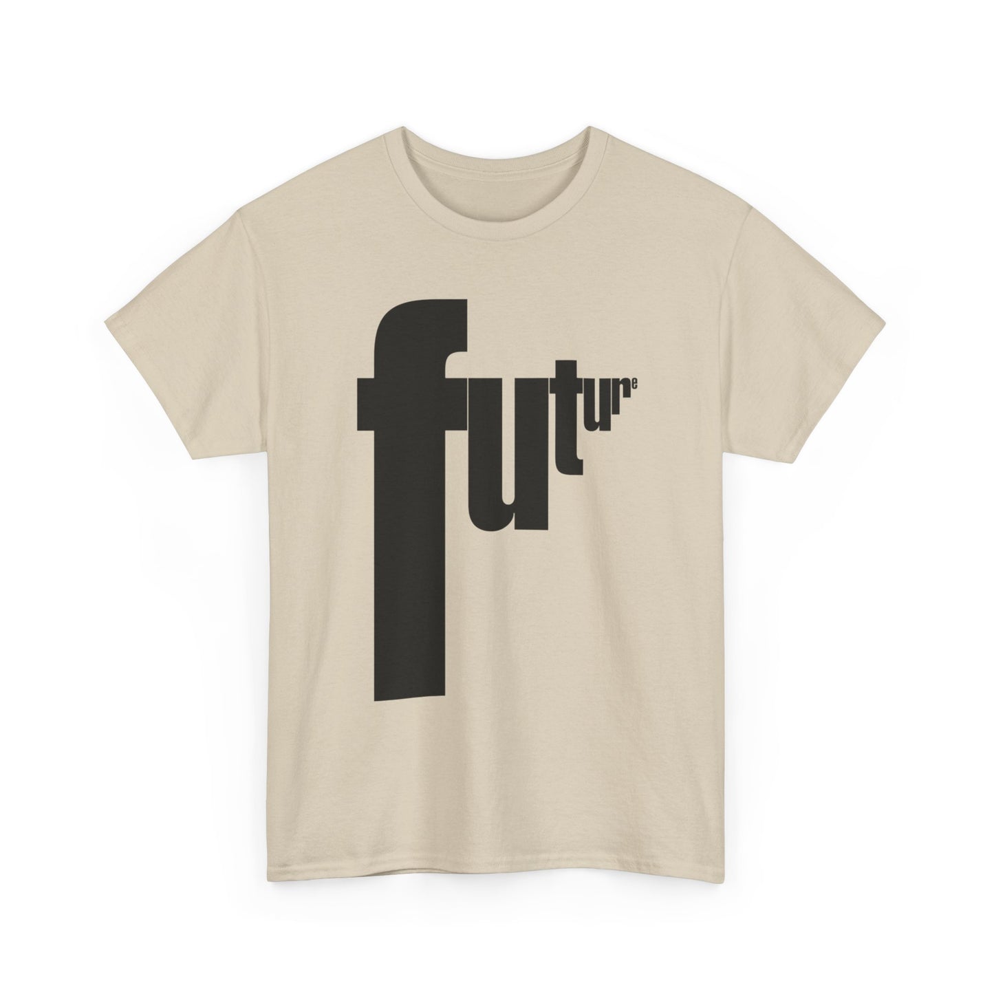 Future Retro Lettering Graphic T Shirt Unisex Heavy Cotton Tee