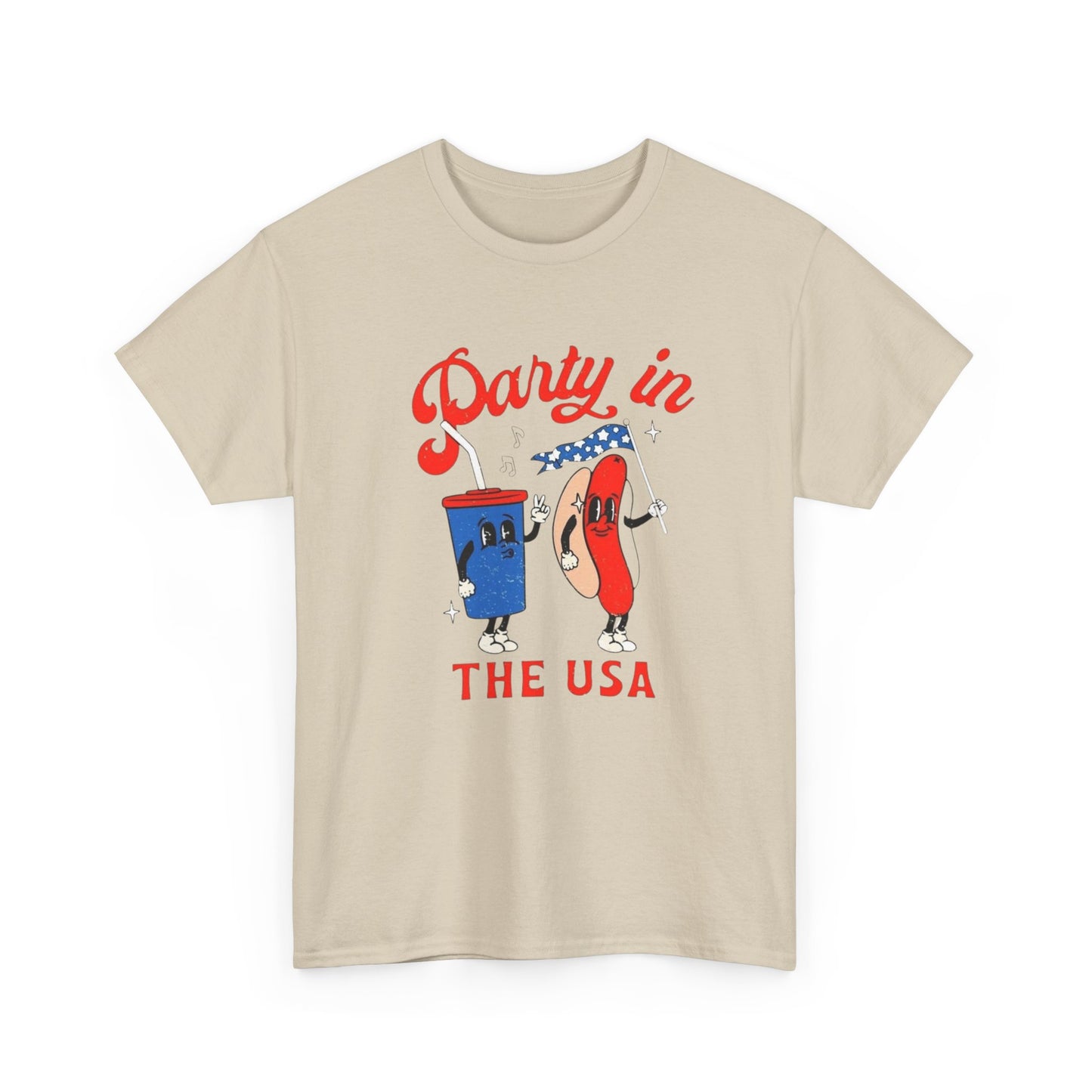 Party In The USA BBQ 4th July Graphic T Shirt ADULT NEW