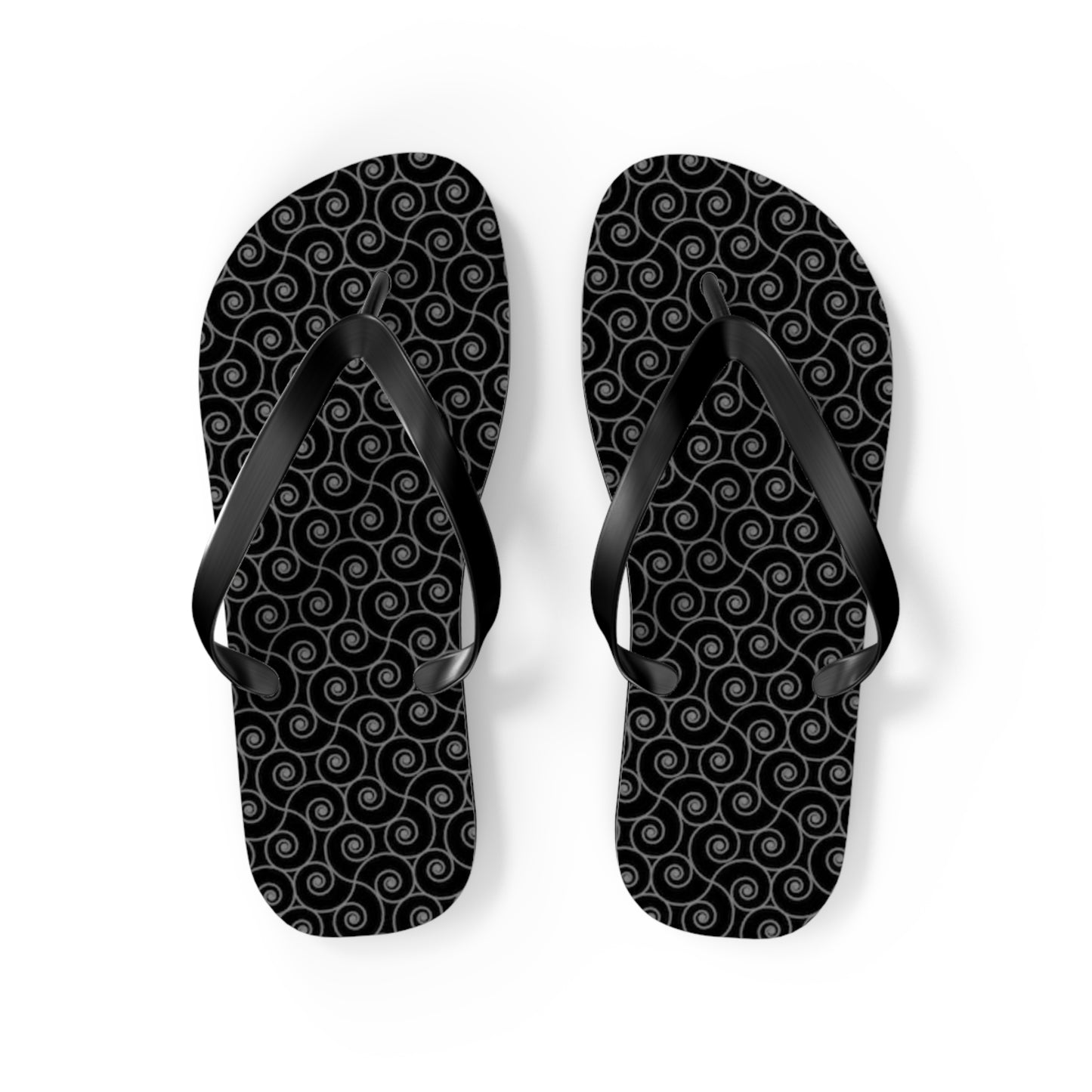 Black Monogram Flip Flops, Sandals Slides, Summer Footwear, Brand New