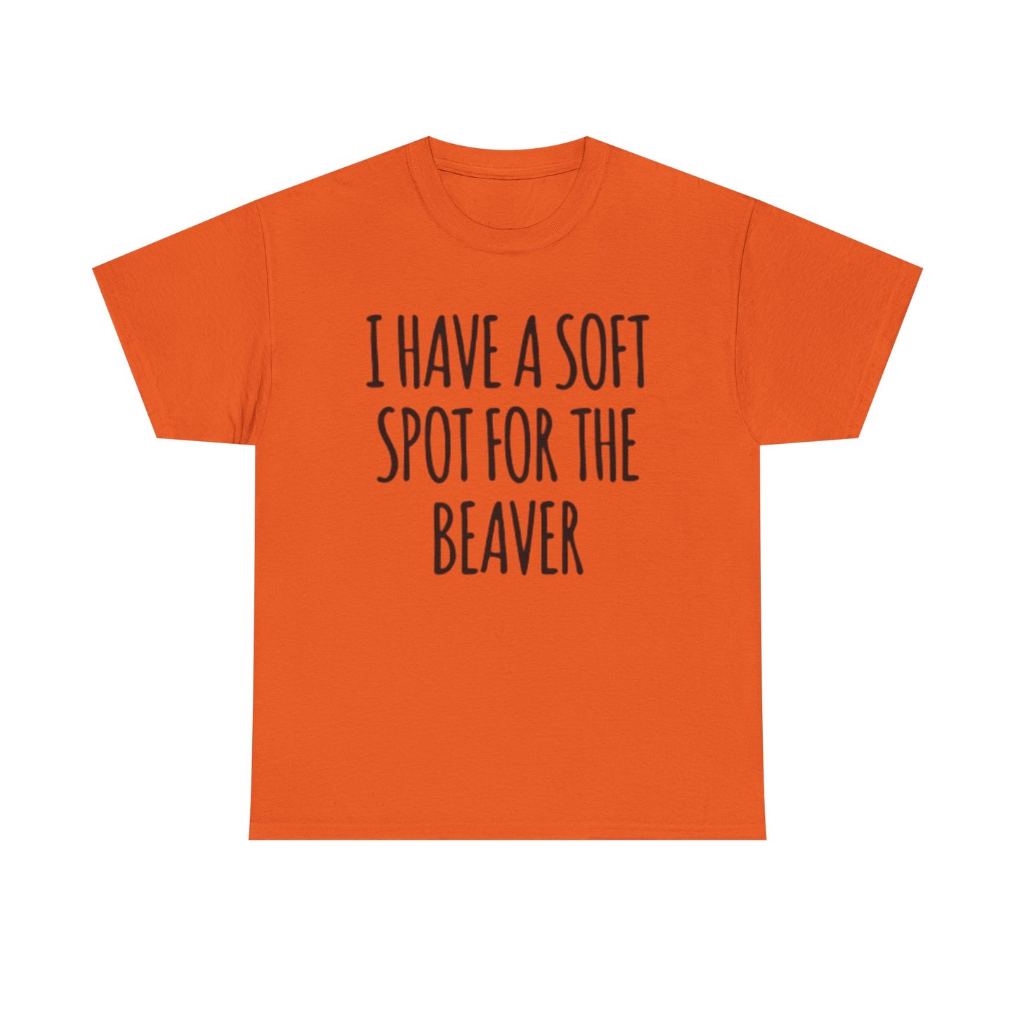 Soft Spot For The Beaver T Shirt Funny Sex Graphic Jokes Unisex Heavy Cotton Tee
