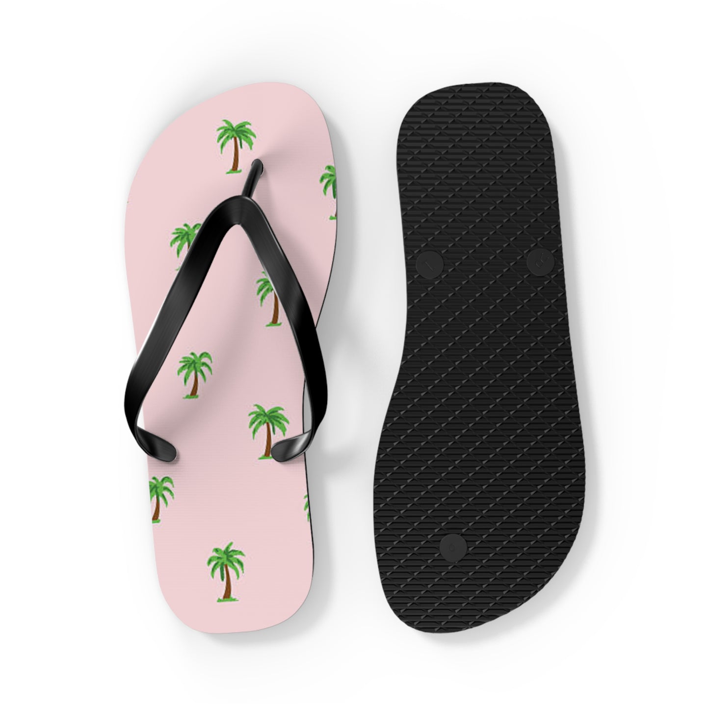 Palm Trees Pink Sandals Summer Flip Flops Slides BRAND NEW