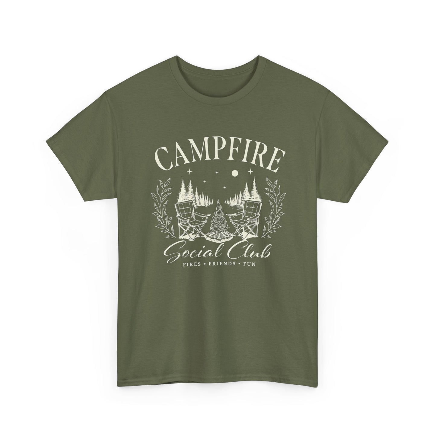 Campfire Social Club Graphic T Shirt Unisex Heavy Cotton Tee