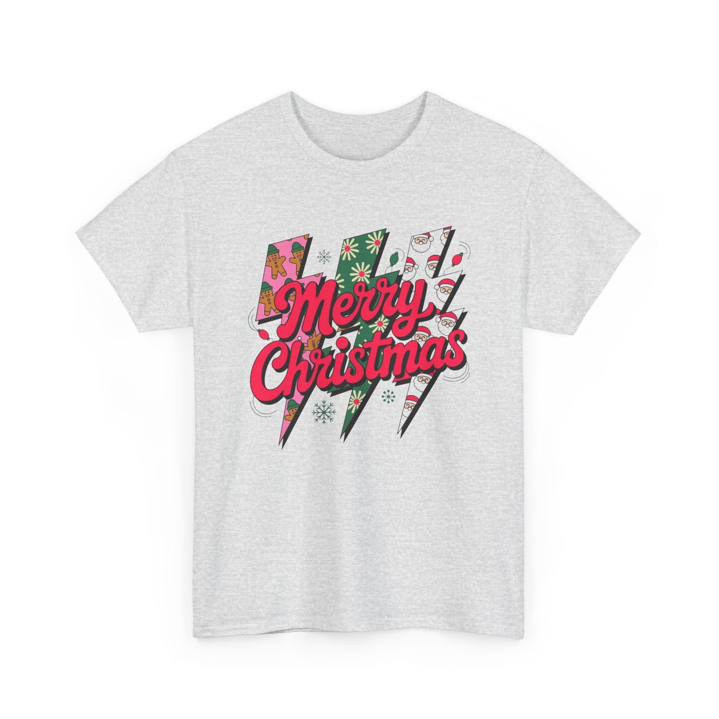 Christmas Lighting Bolts Graphic T Shirt NEW ADULT