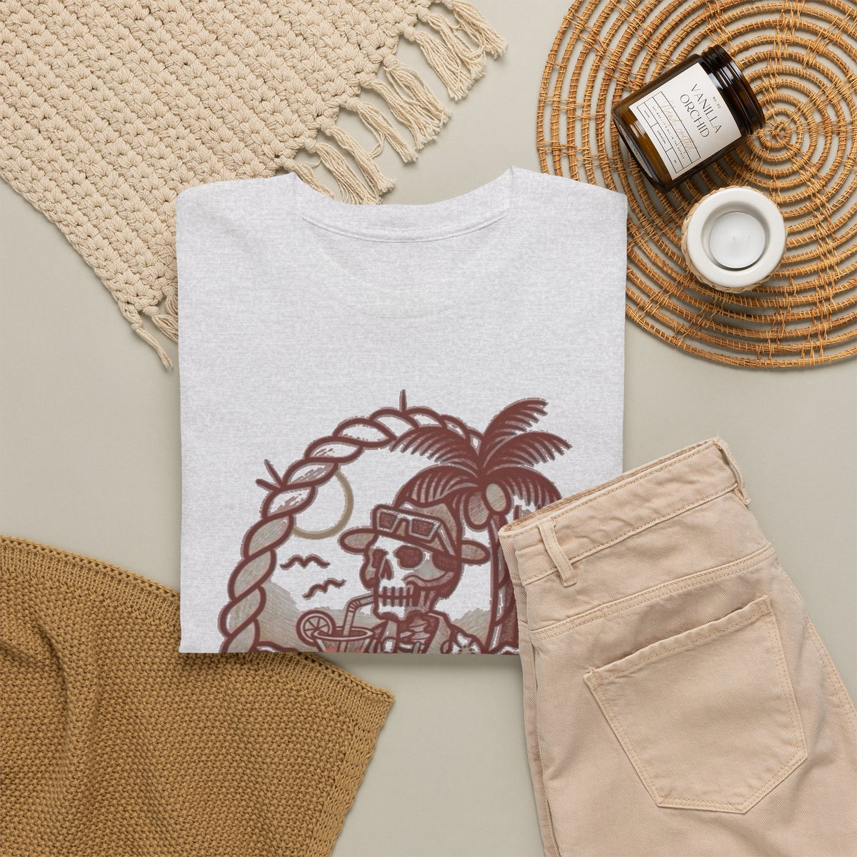 Skeleton Pirate Life Is Short Graphic Tee Men's Tee