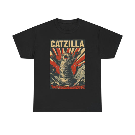Catzilla Funny T Shirt BRAND NEW Apparel Unisex Graphic Tee USA