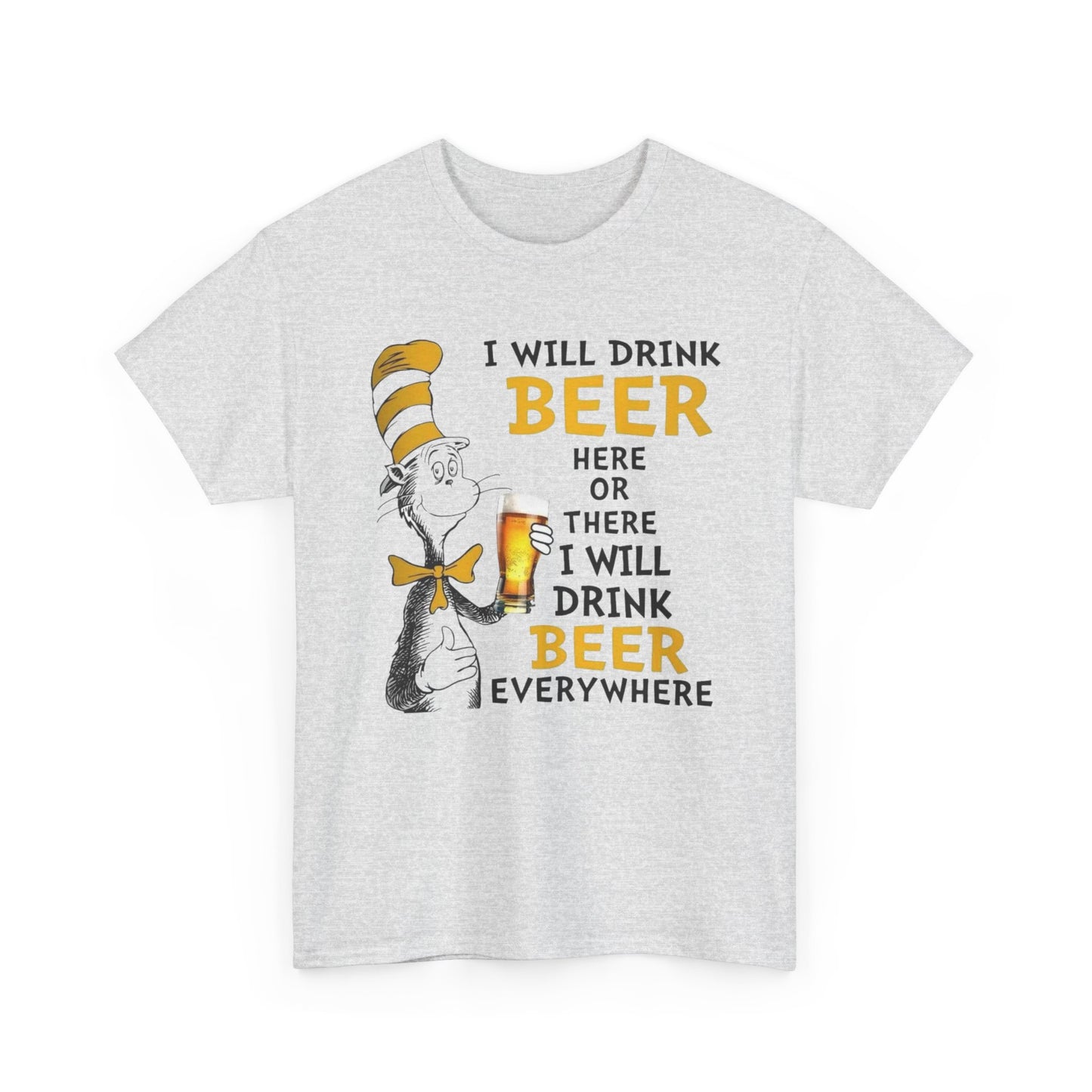 I Will Drink Beer Funny Graphic T Shirt NEW ADULT TEE Cotton