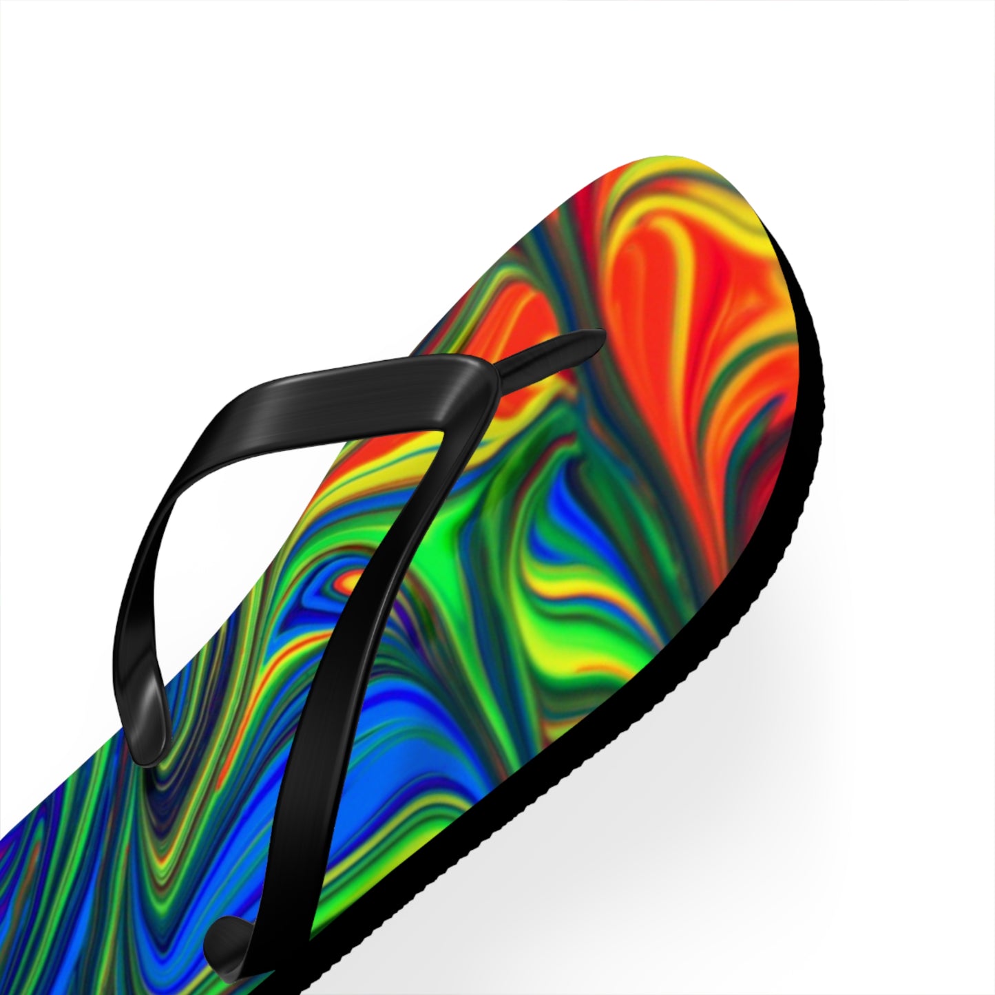 Marble Rainbow Design Flip Flops, Sandals Slides, Summer Footwear, Brand New