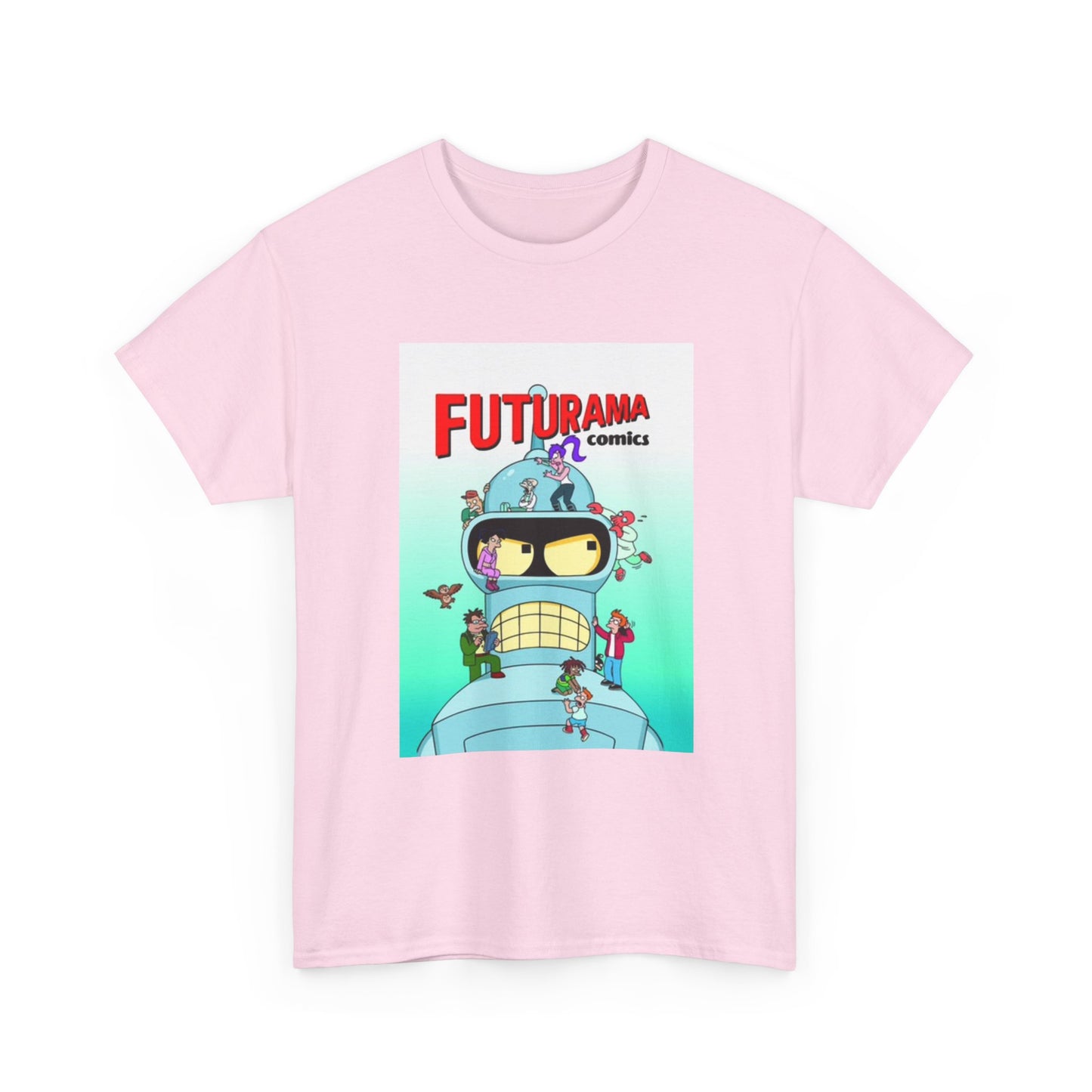 Futurama Shirt Bender Tv Series Graphic Funny Cartoon Unisex Heavy Cotton Tee