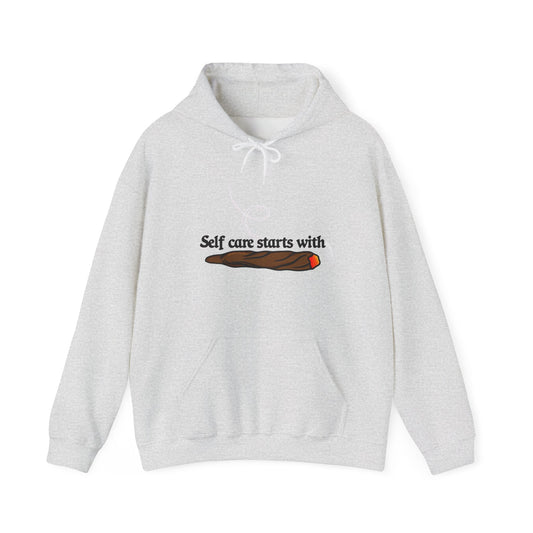 Self Care Weed Cannabis Graphic Hoodie Unisex Heavy Blend™ Hooded Sweatshirt