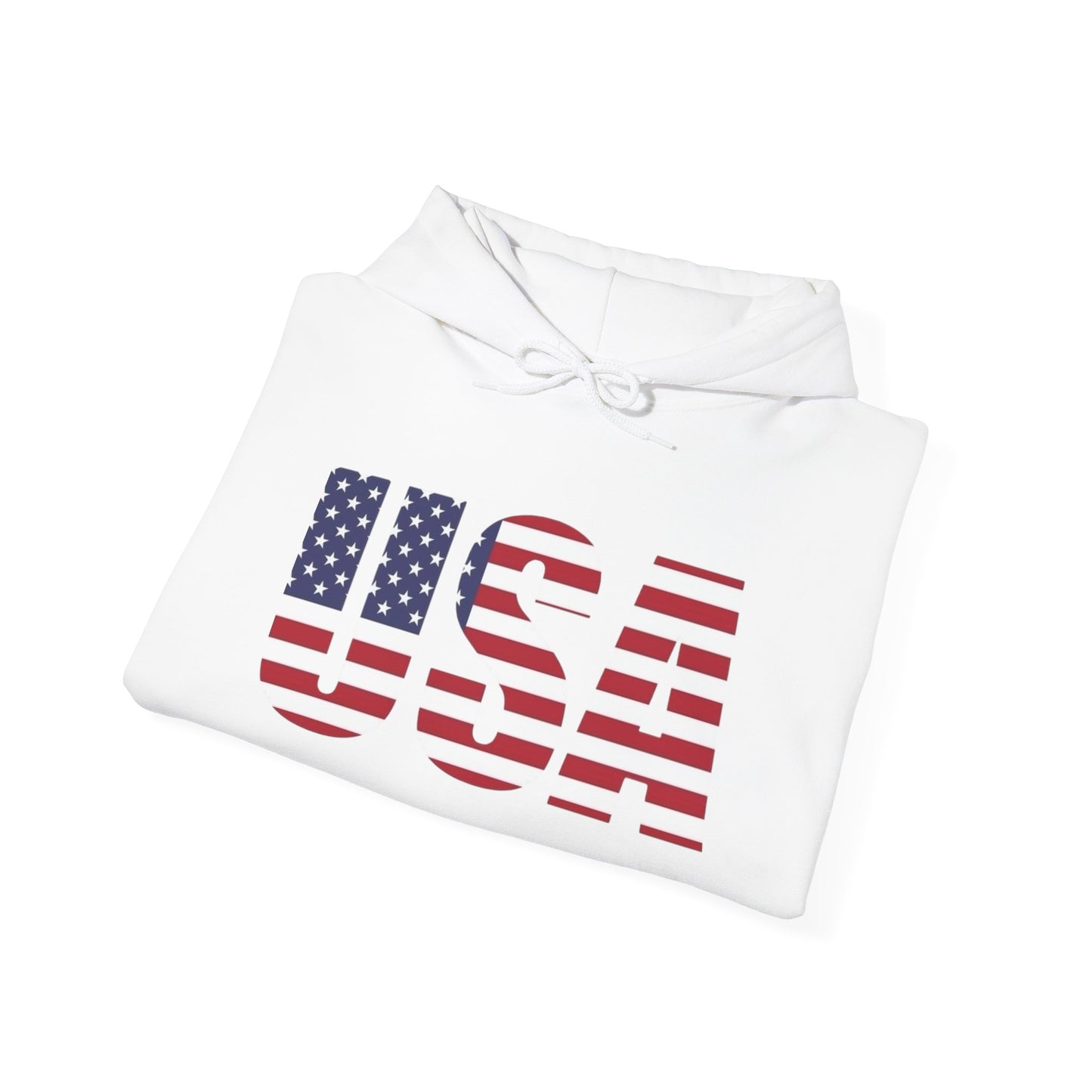 USA Flag Graphic Hoodie Unisex Heavy Blend™ Hooded Sweatshirt