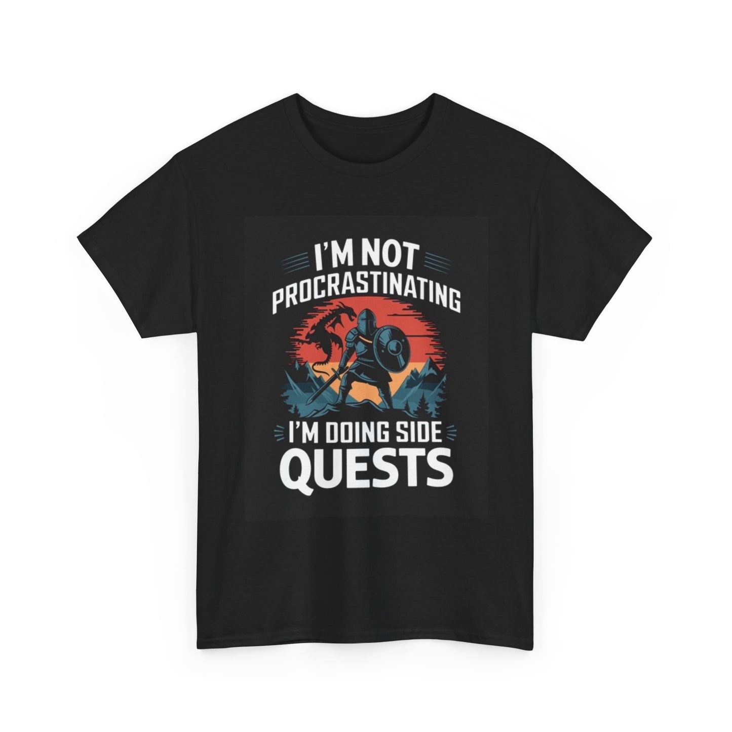 I’m Not Procrastinating TShirt Side Quests Unisex Heavy Cotton Tee